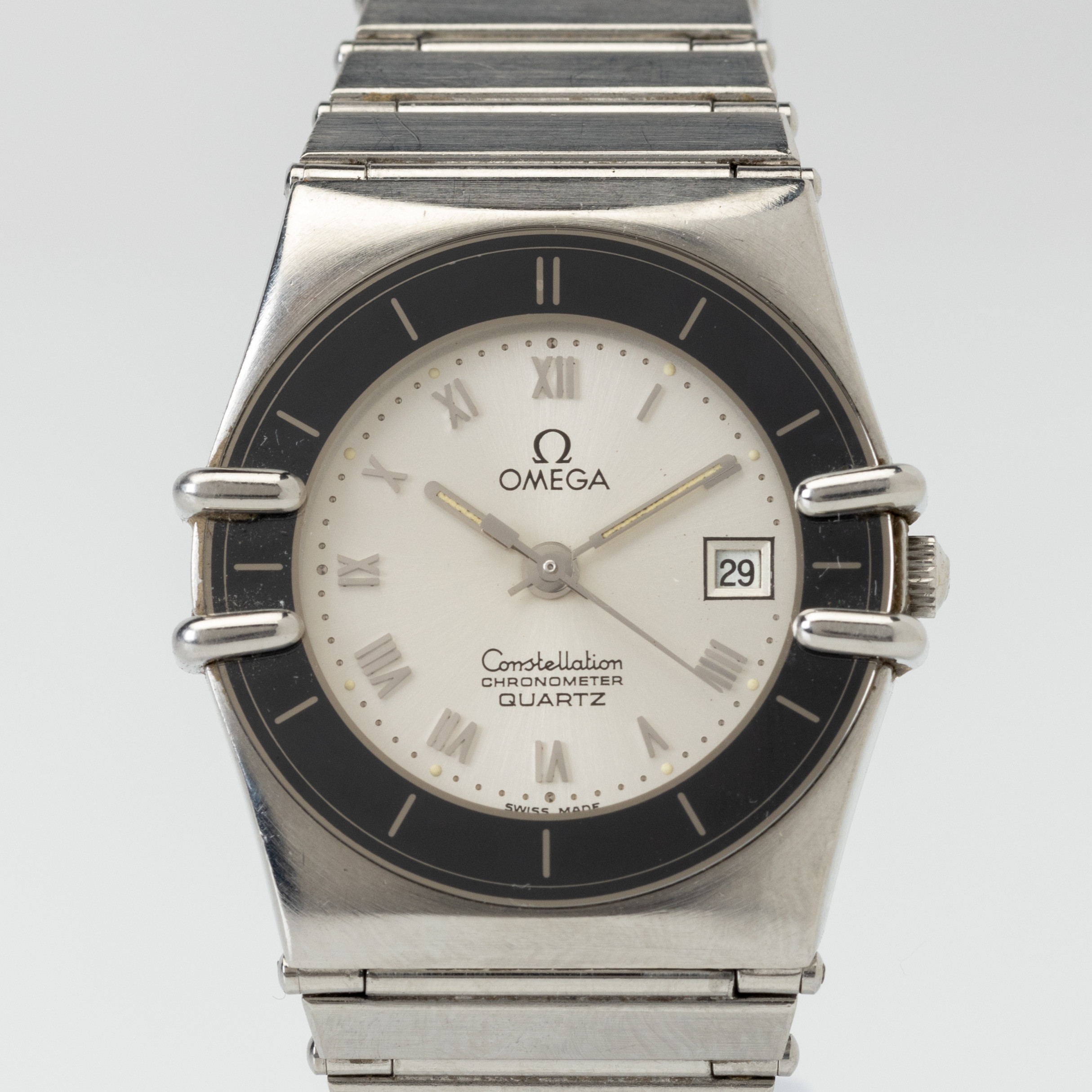OMEGA. Constellation, Chronometer, armbandsur, quartz, stål, 1980-tal.