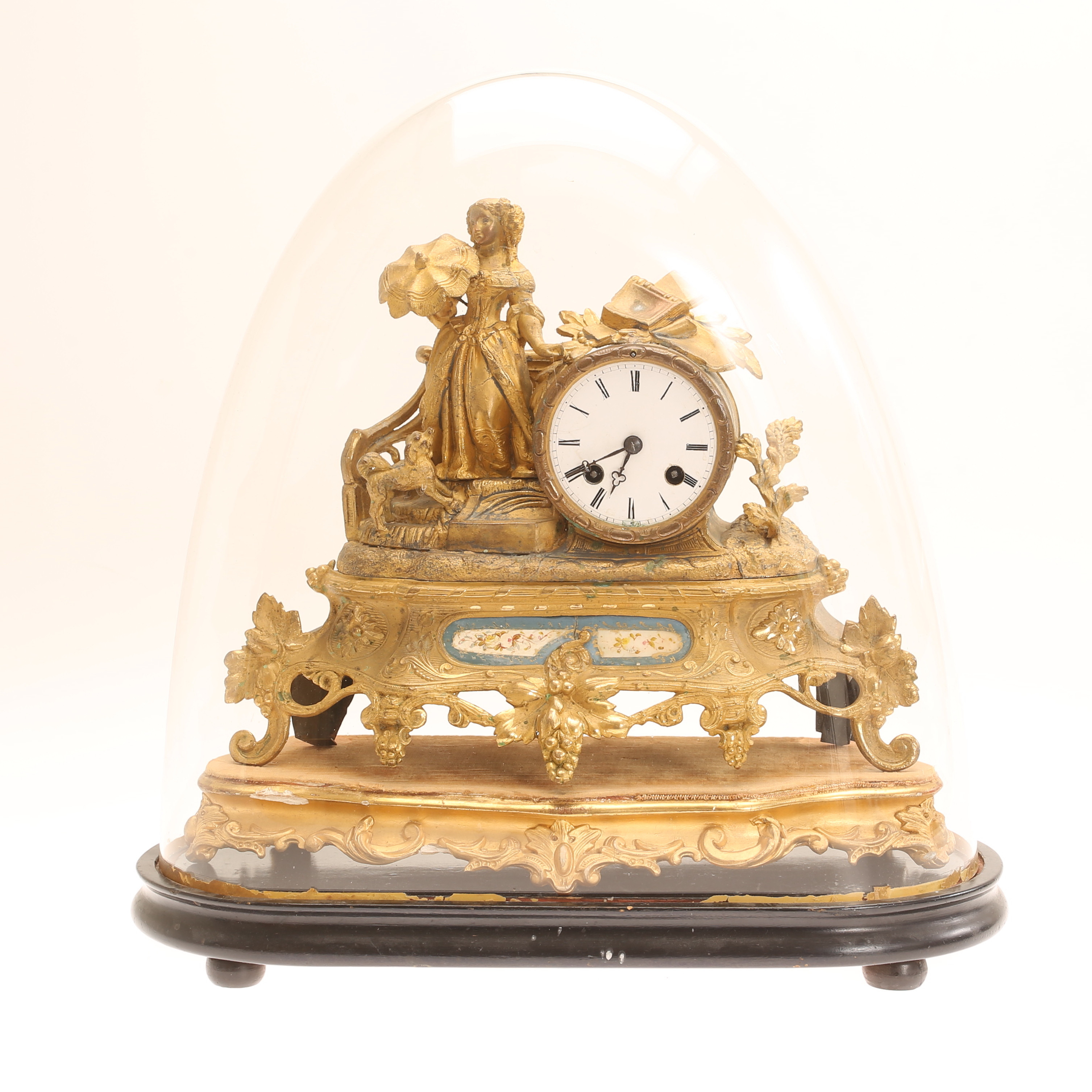 BORDSPENDYL, metall, 1800-tal.