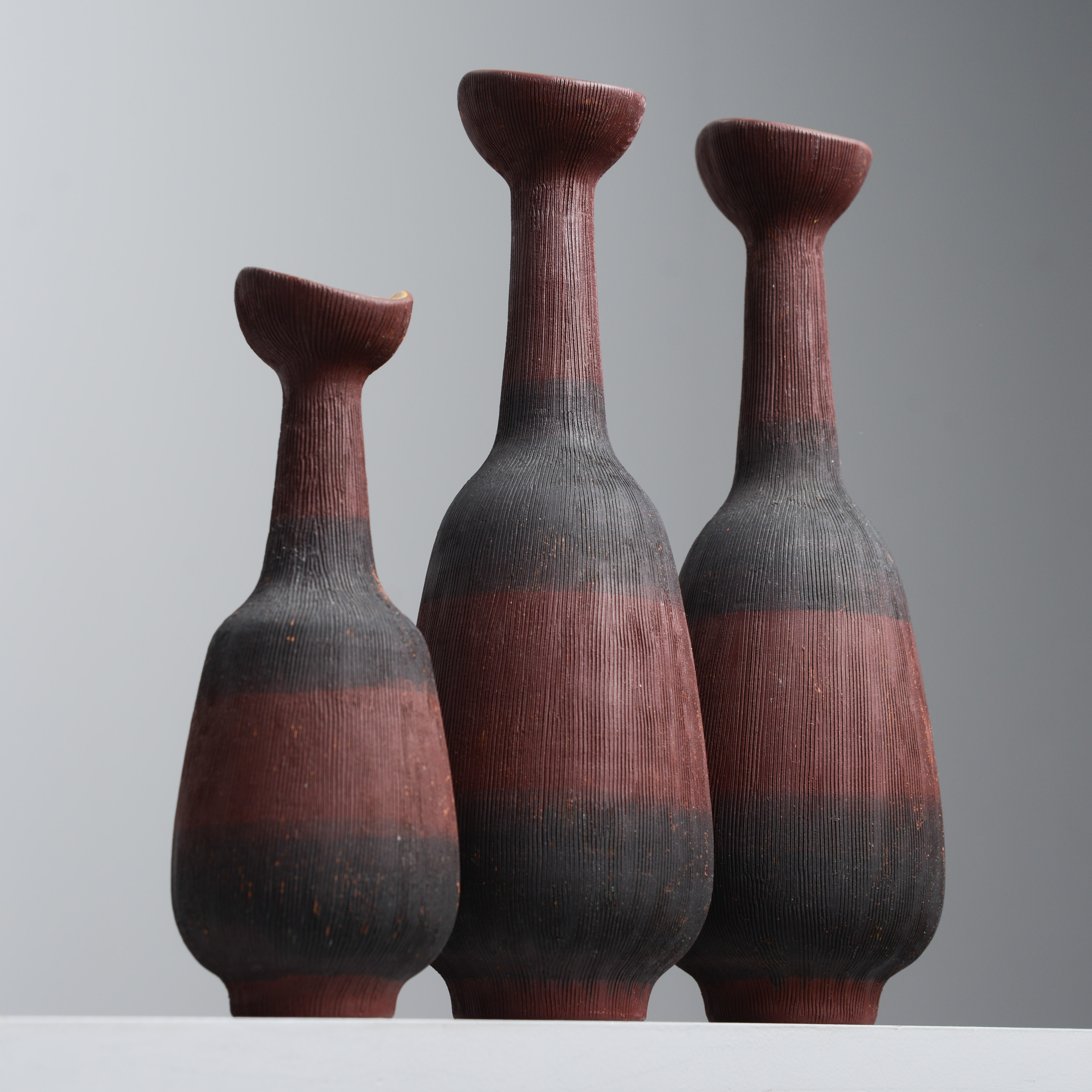 HJÖRDIS OLDFORS. "Tropicana", vaser, modell 5055 & 5954, Upsala-Ekeby.