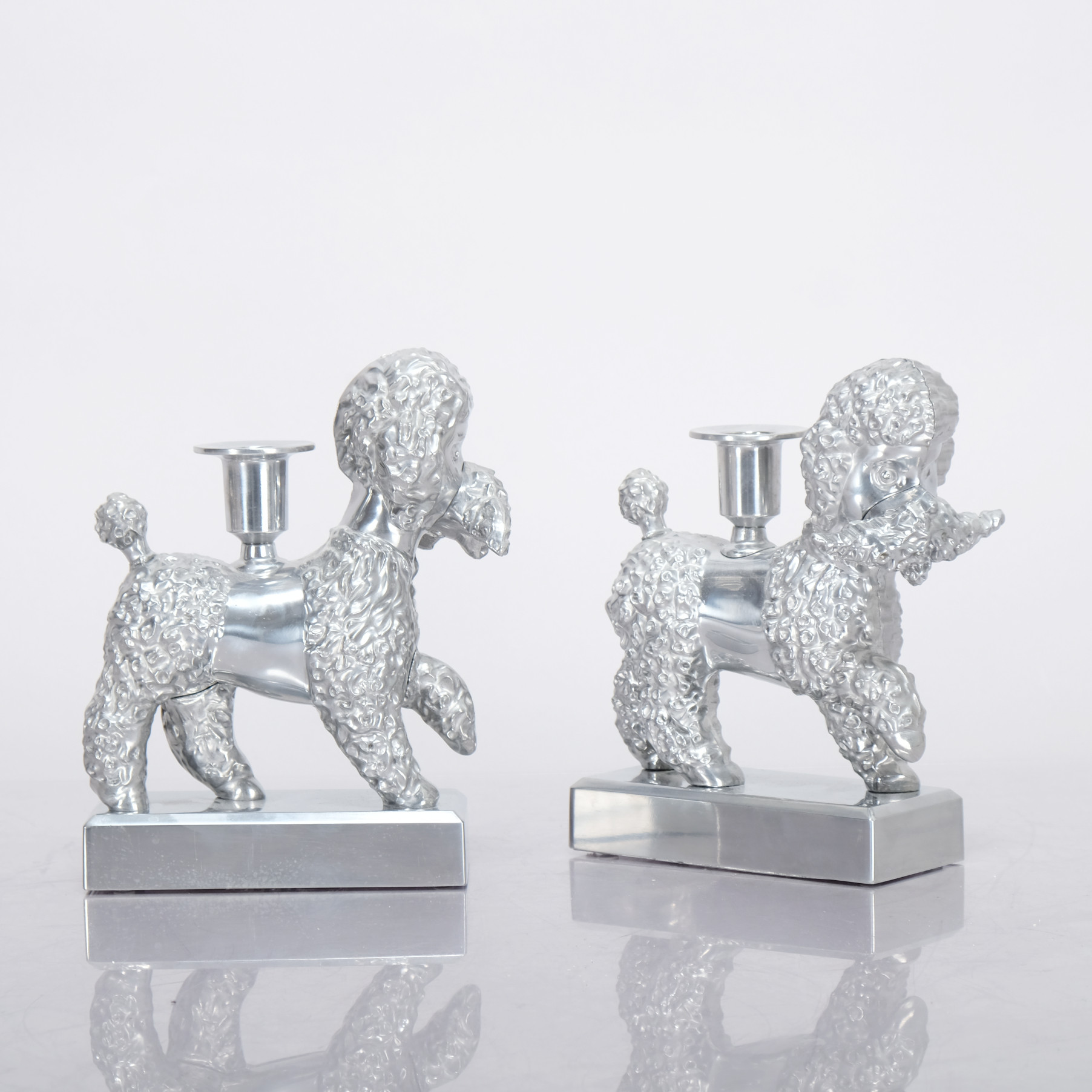 PER B SUNDBERG. Ljusstakar, ett par, "Föremål", för IKEA 2018, aluminium.