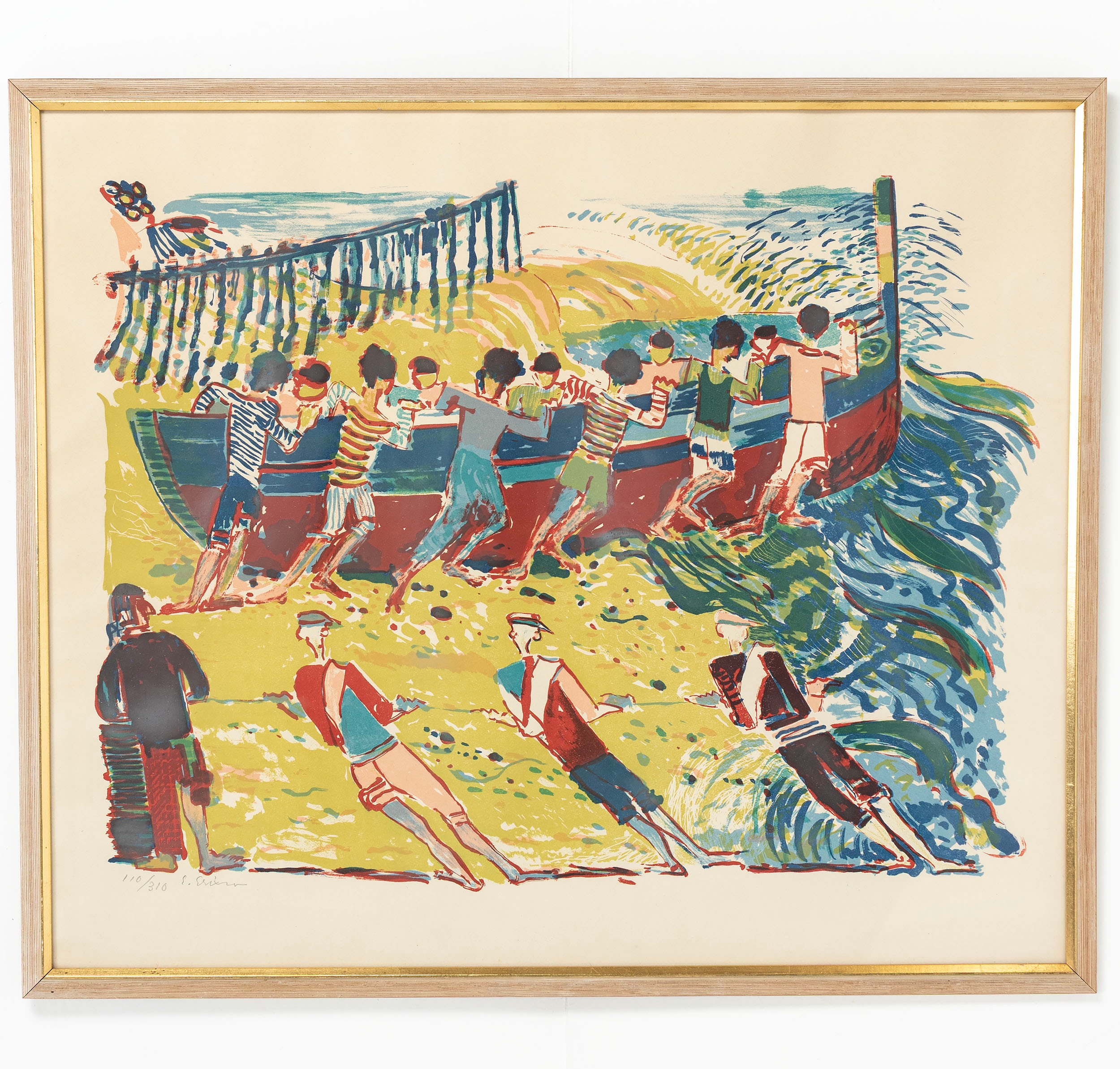 SVEN X:ET ERIXSON. Färglitografi, signerad och numrerad 110/310.