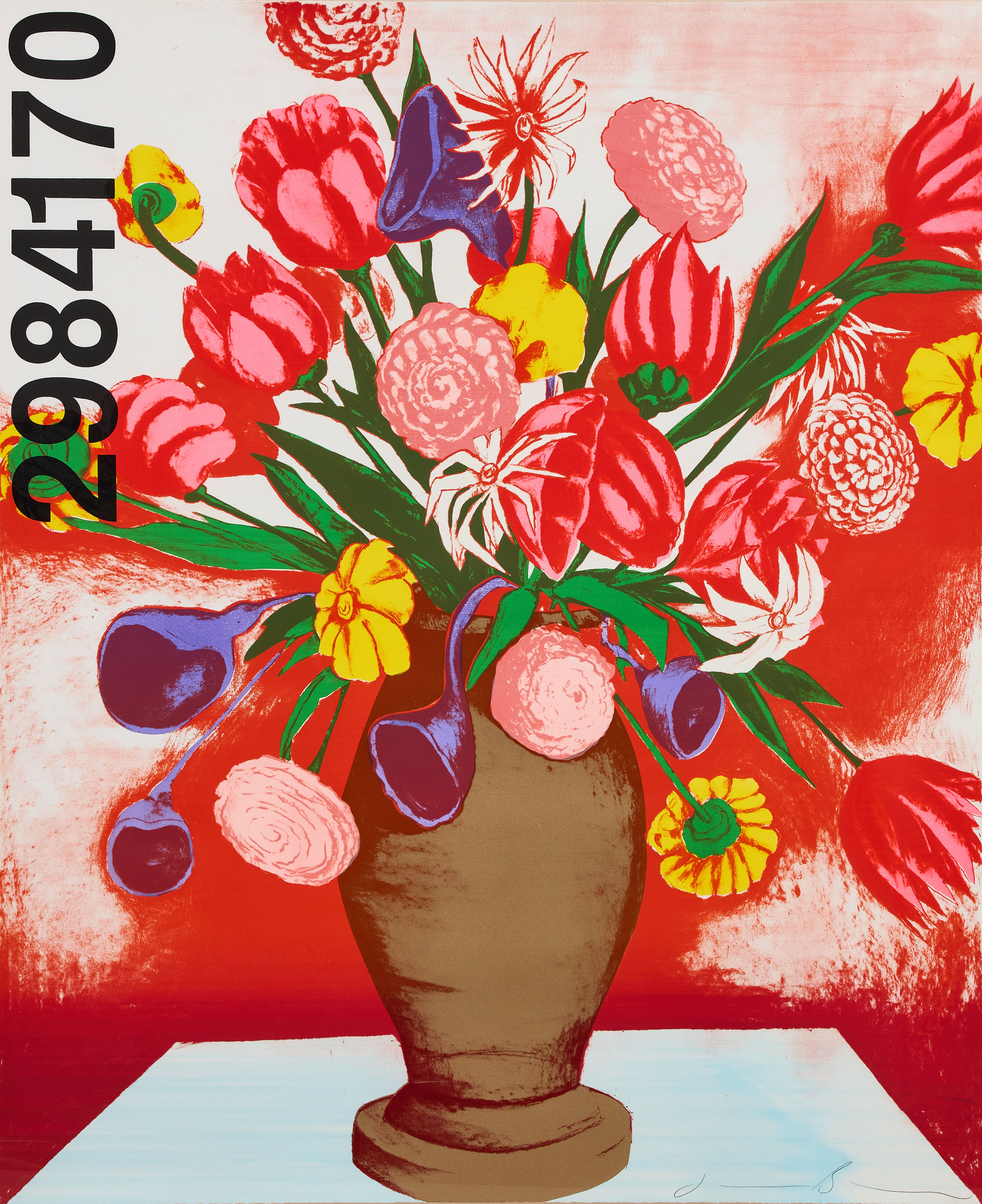 JONATHAN BOROFSKY (USA FÖDD 1942). Flowers at No. 2984***.