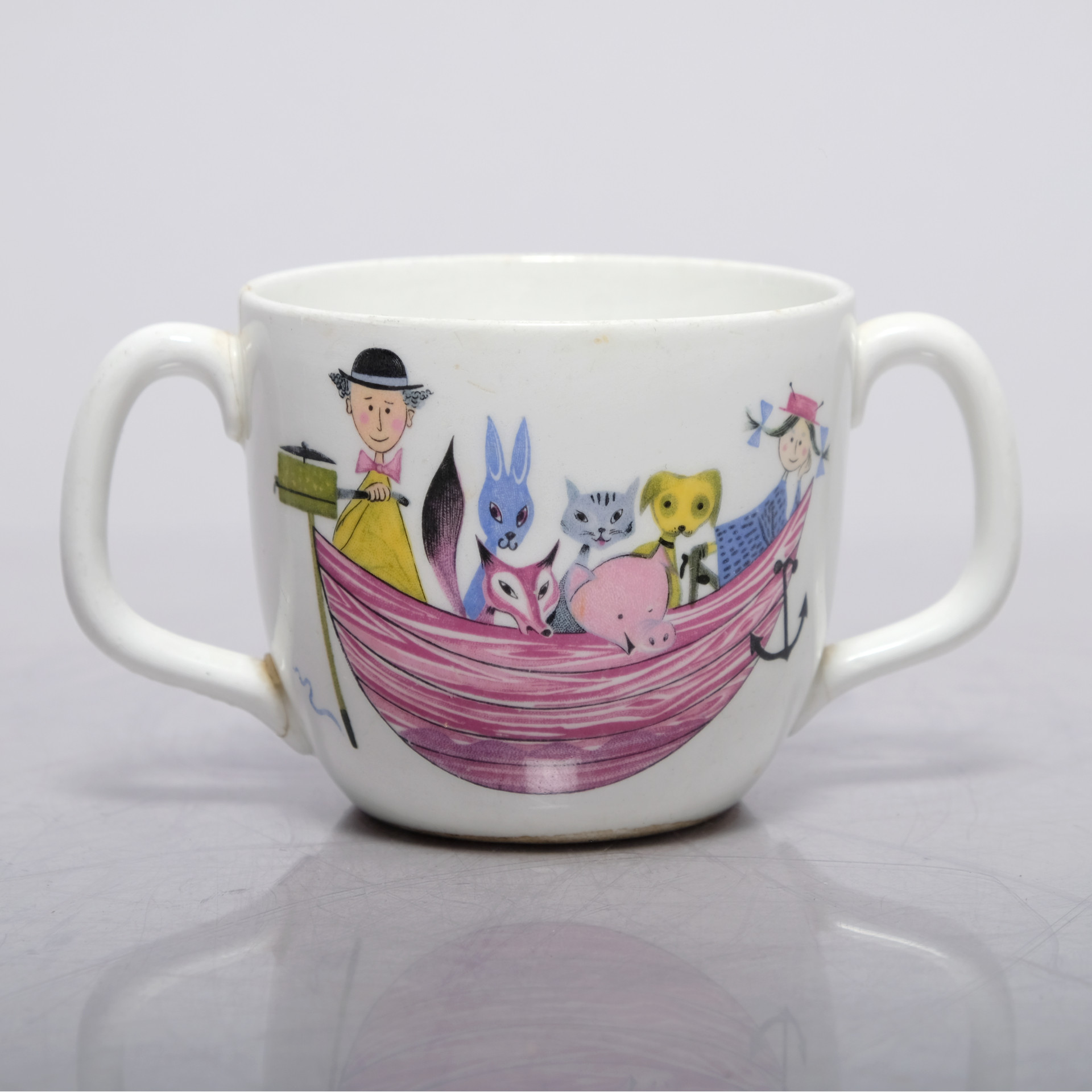 STIG LINDBERG. Mugg, flintgods, "Krakel Spektakel", Gustavsberg.