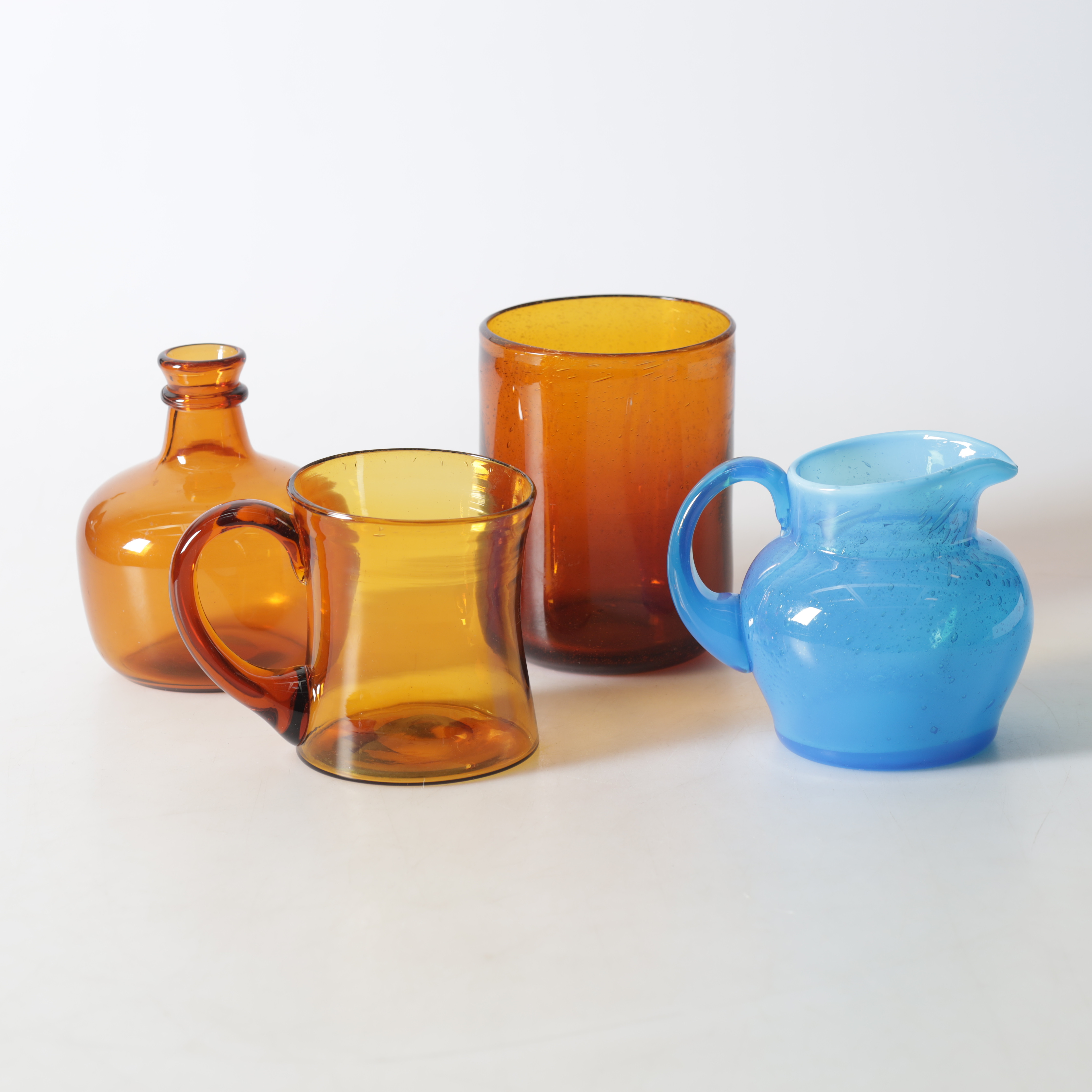 VASER, kanna samt sejdel, 4 delar, glas, delvis Erik Höglund, Boda samt Hovmantorp.