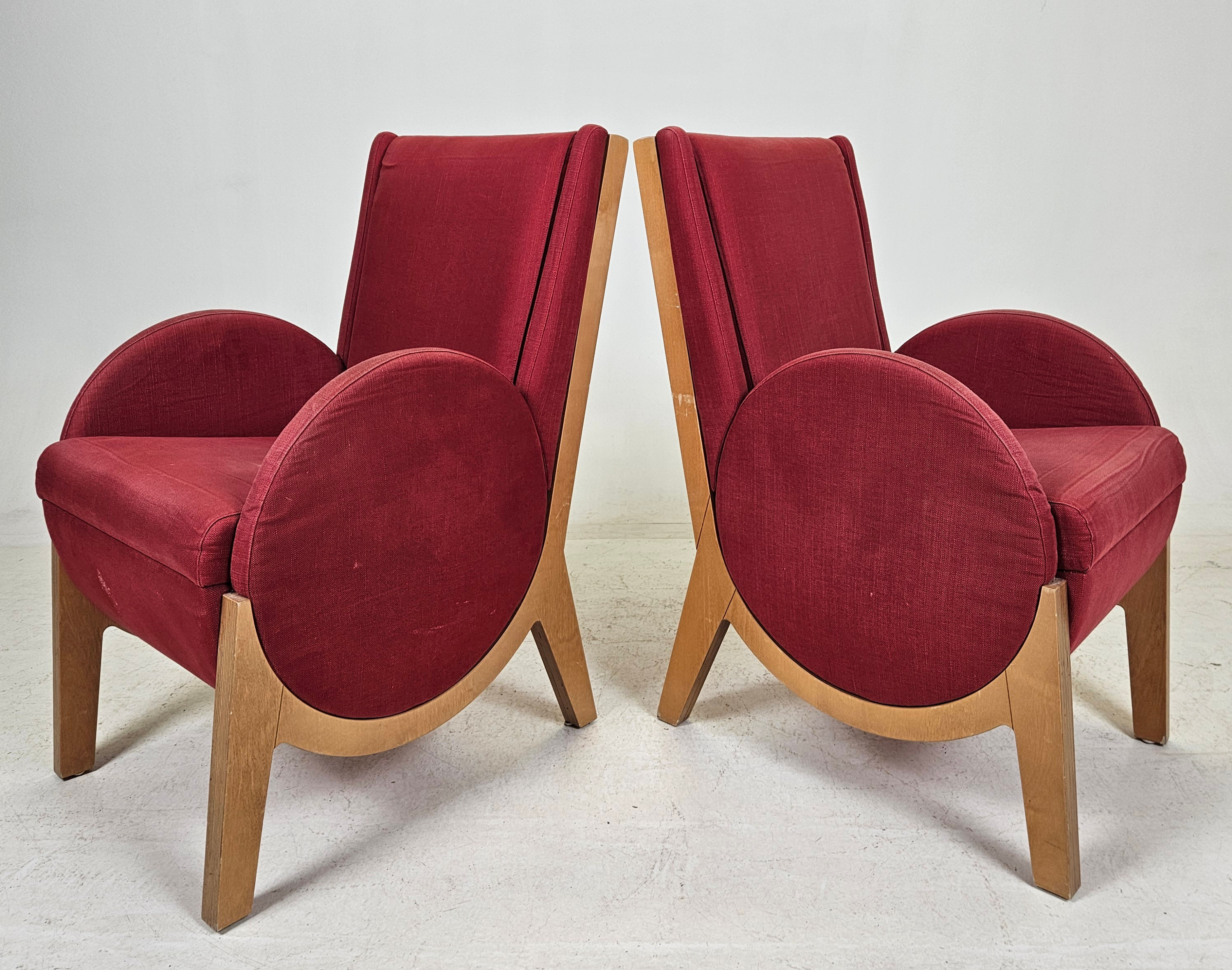 FÅTÖLJER, ett par, 1900-talets andra hälft.