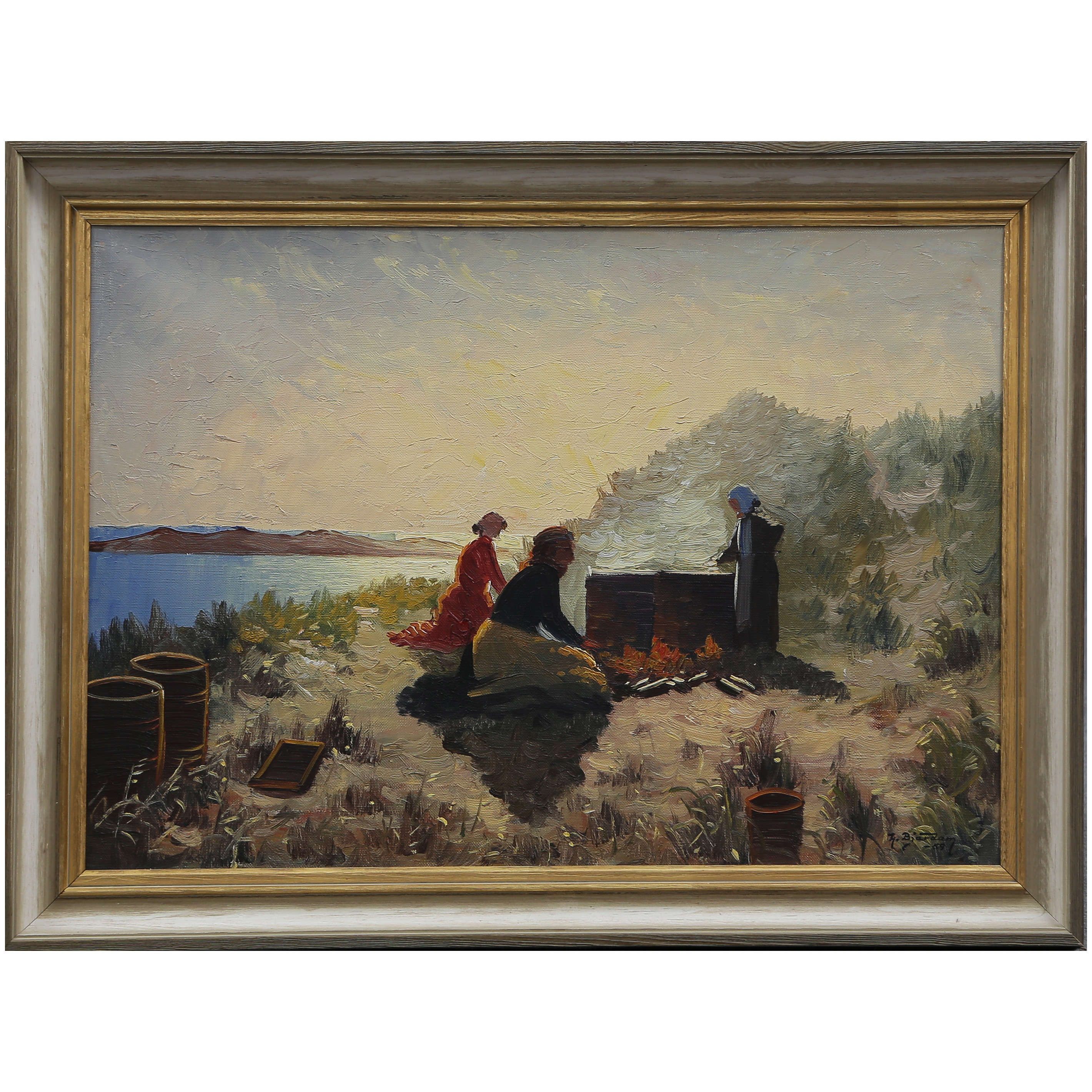 HENNING BJÄRDAM (1879-1959) OLJA PÅ DUK, SIGNERAD, DATERAD.