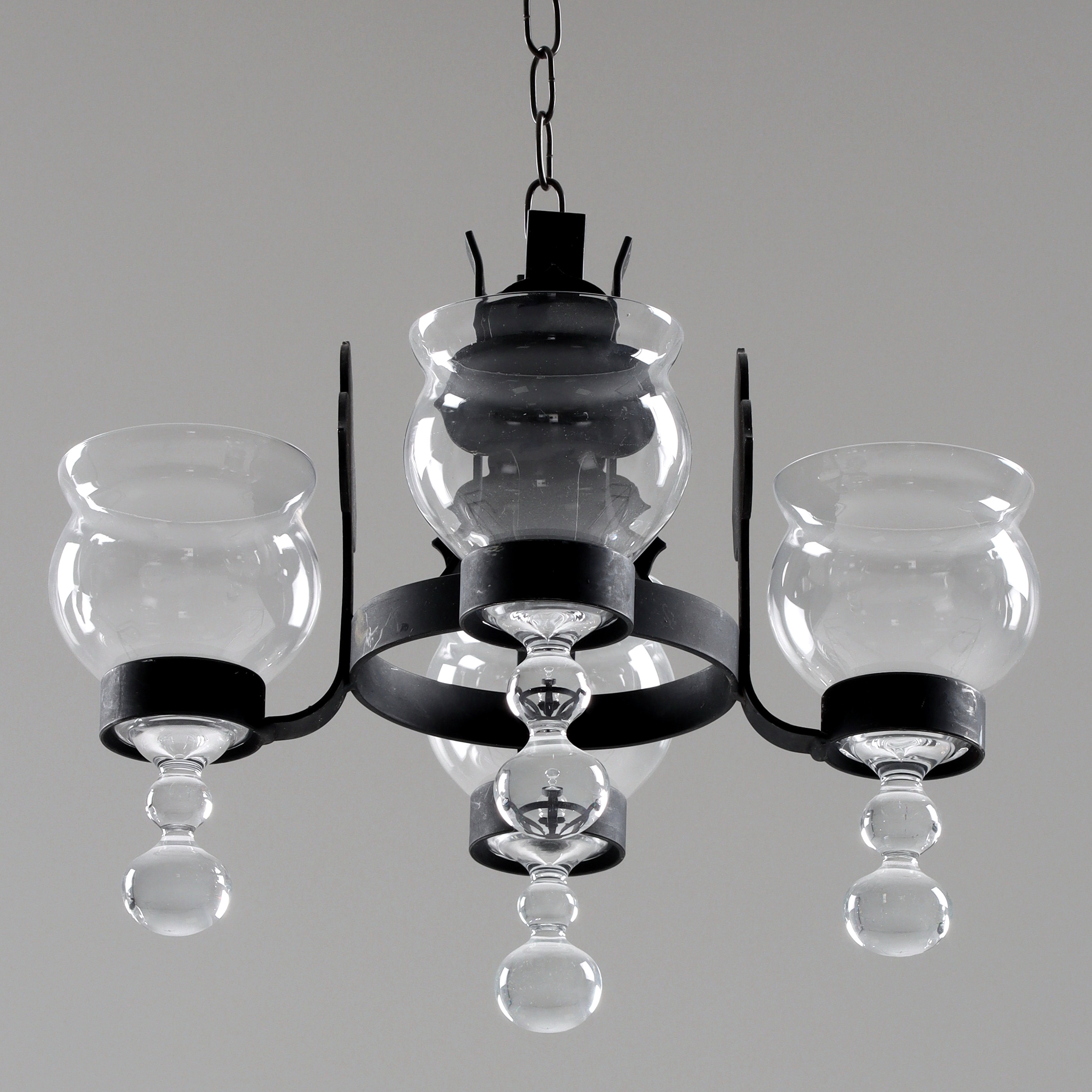 LJUSKRONA, smide, glas, 1900-talets senare del.