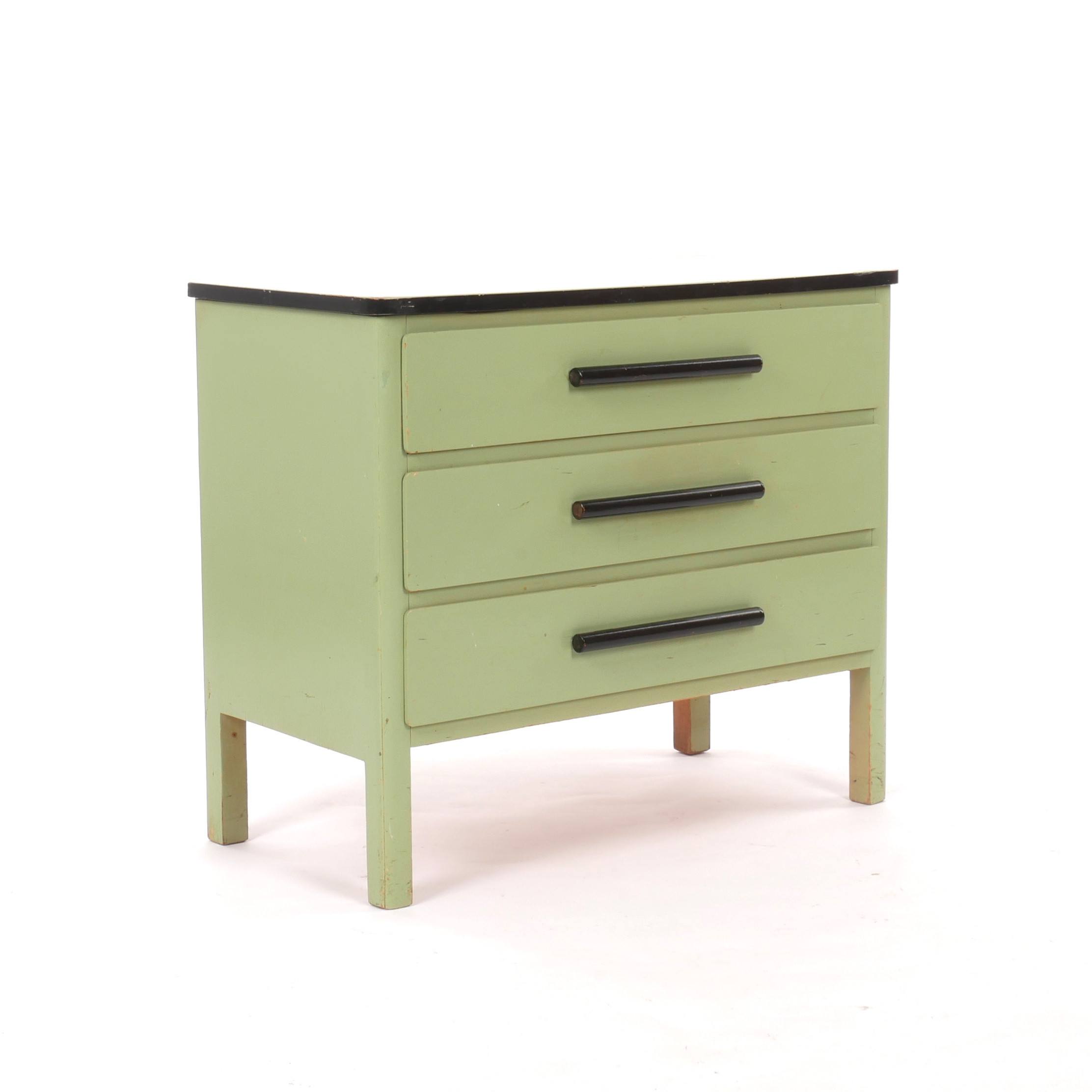 BYRÅ, trelådig, funkis, 1930-tal.