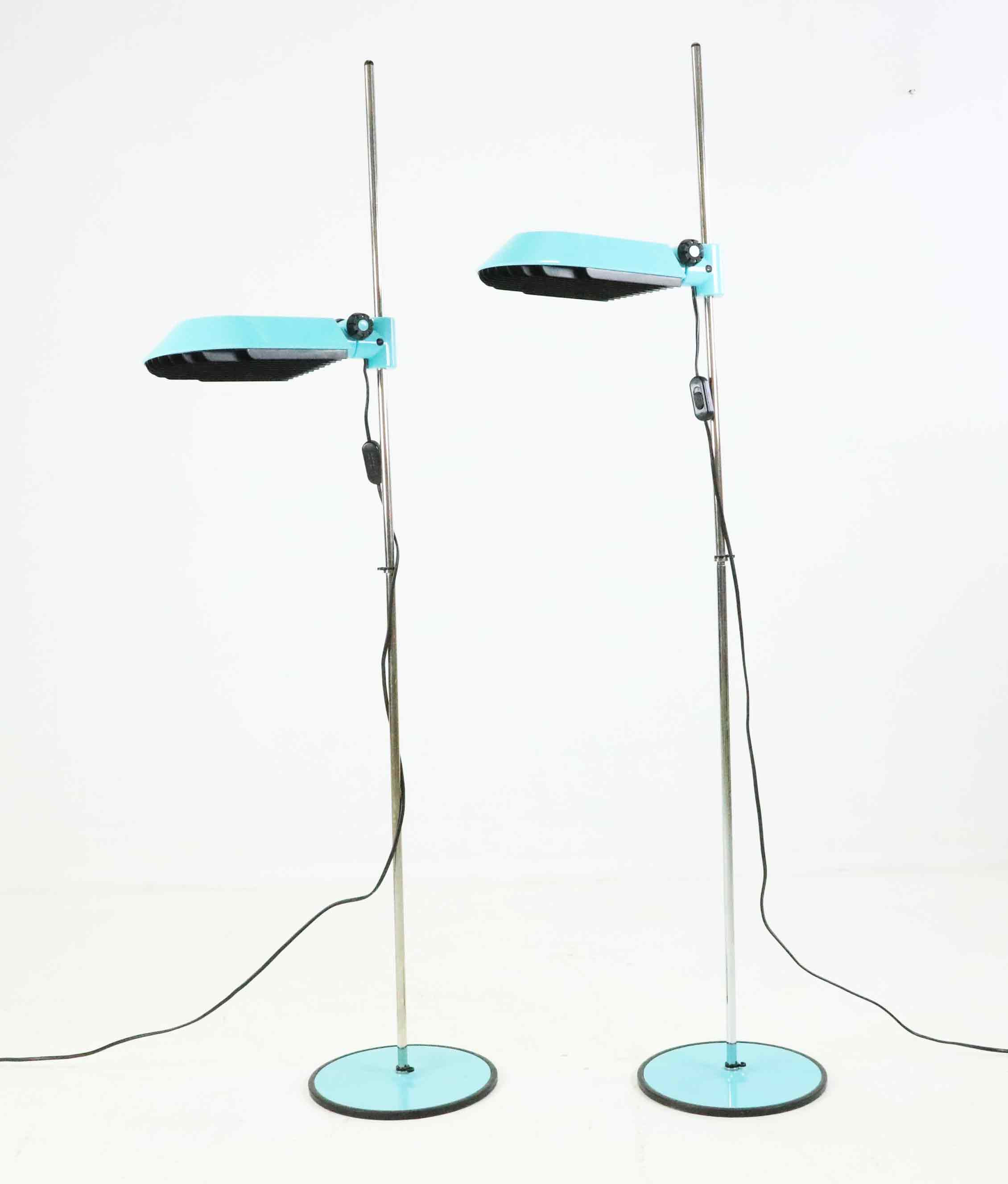 TOM AHLSTRÖM & HANS EHRLICH. golvlampor, ett par, Fagerhults Sweden, 1970-tal.