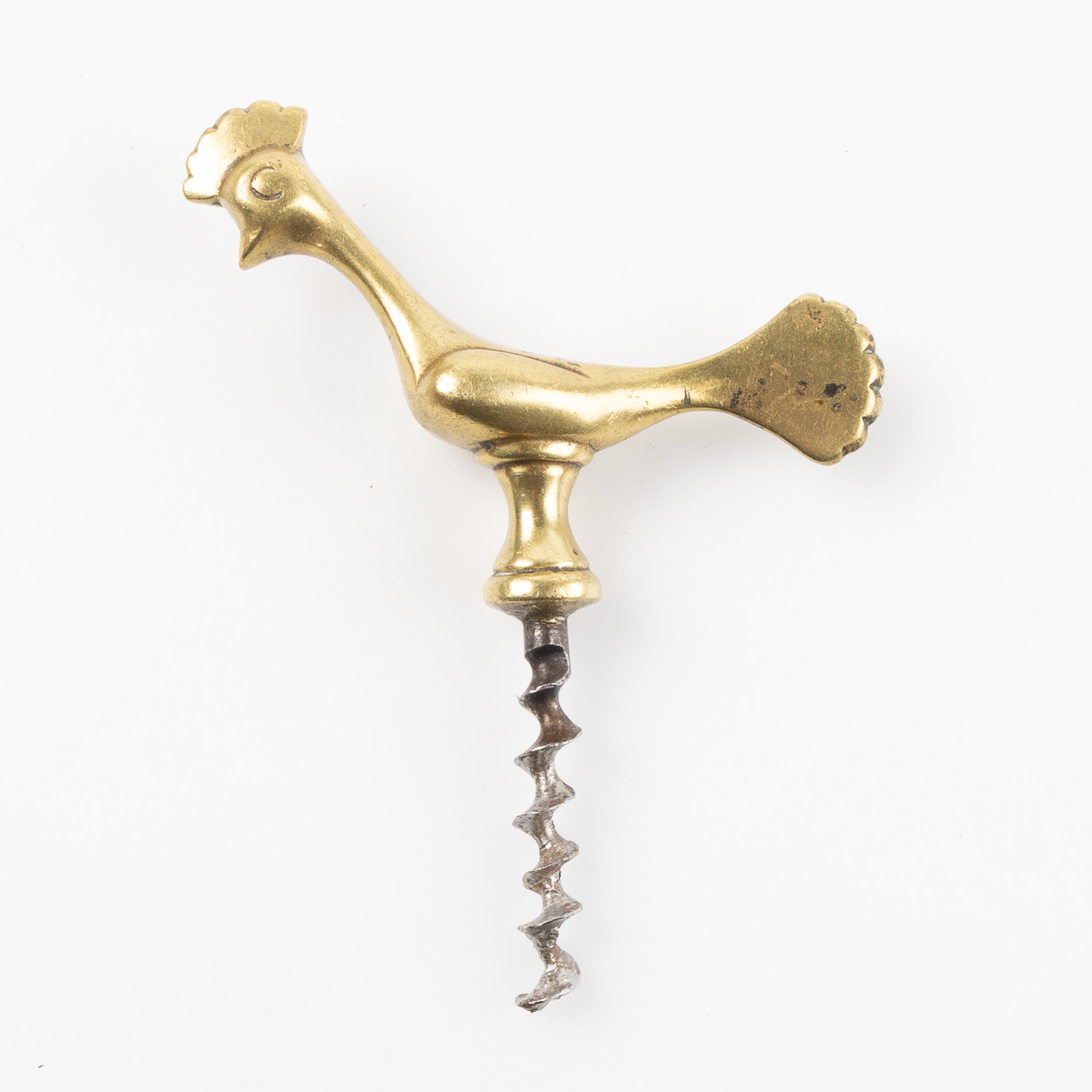 KORKSKRUV, 17010/1800-tal. Brons och järn.