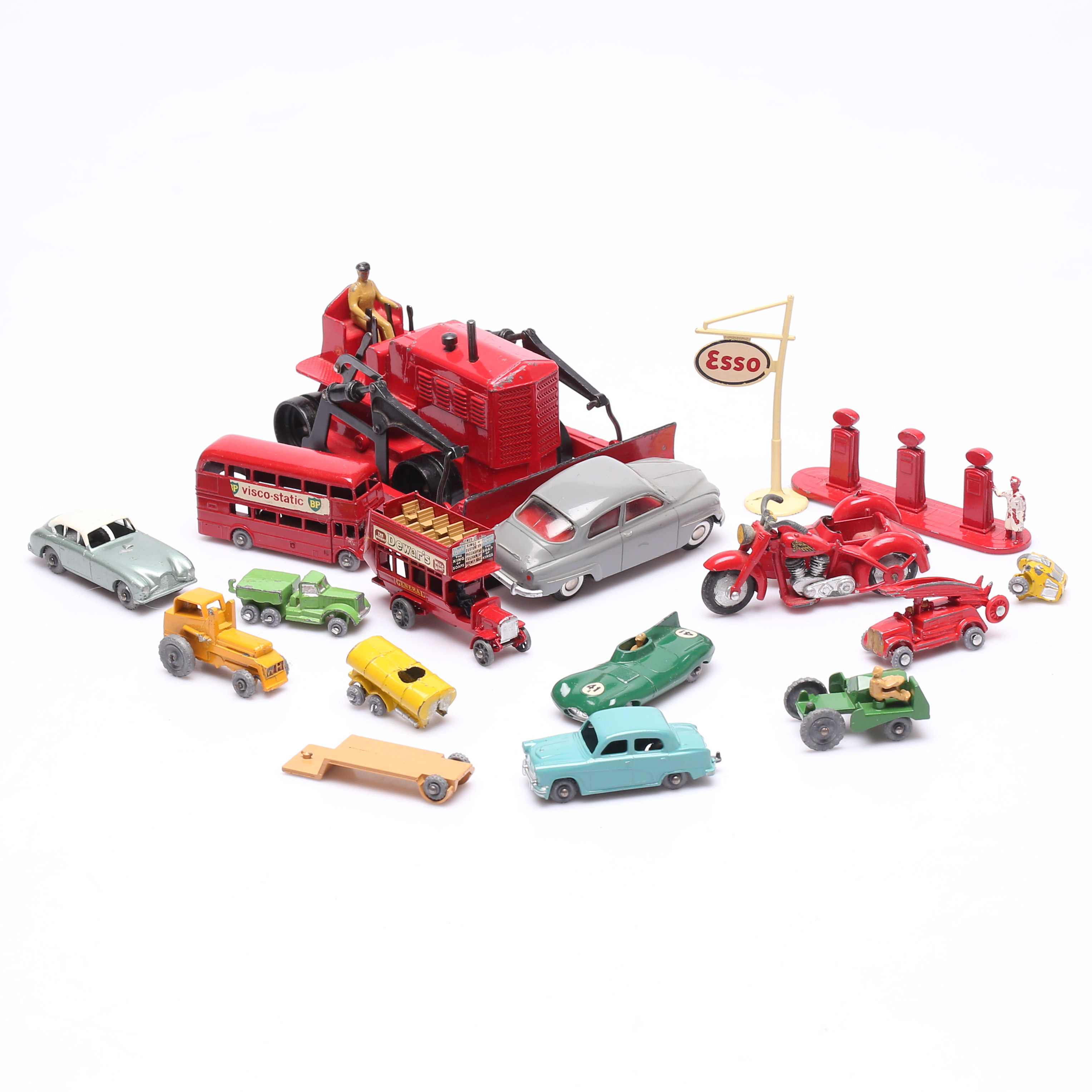 PARTI LEKSAKER, metall, bilmodeller m.m.