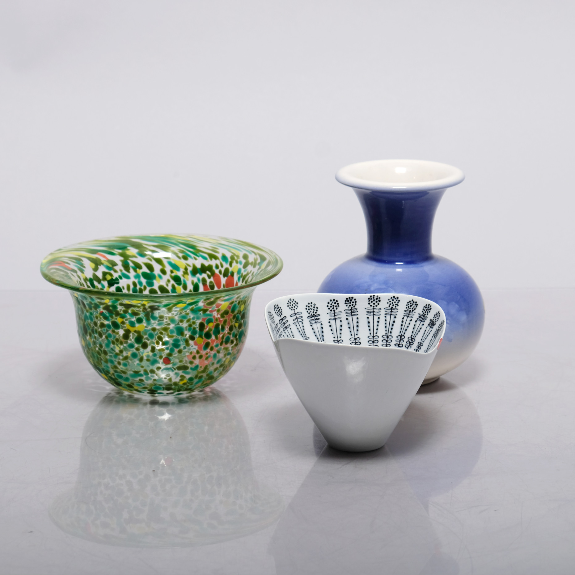 SKÅLAR & VAS, Kosta Boda, Rörstrand, Deco Helsingborg, 3 delar.