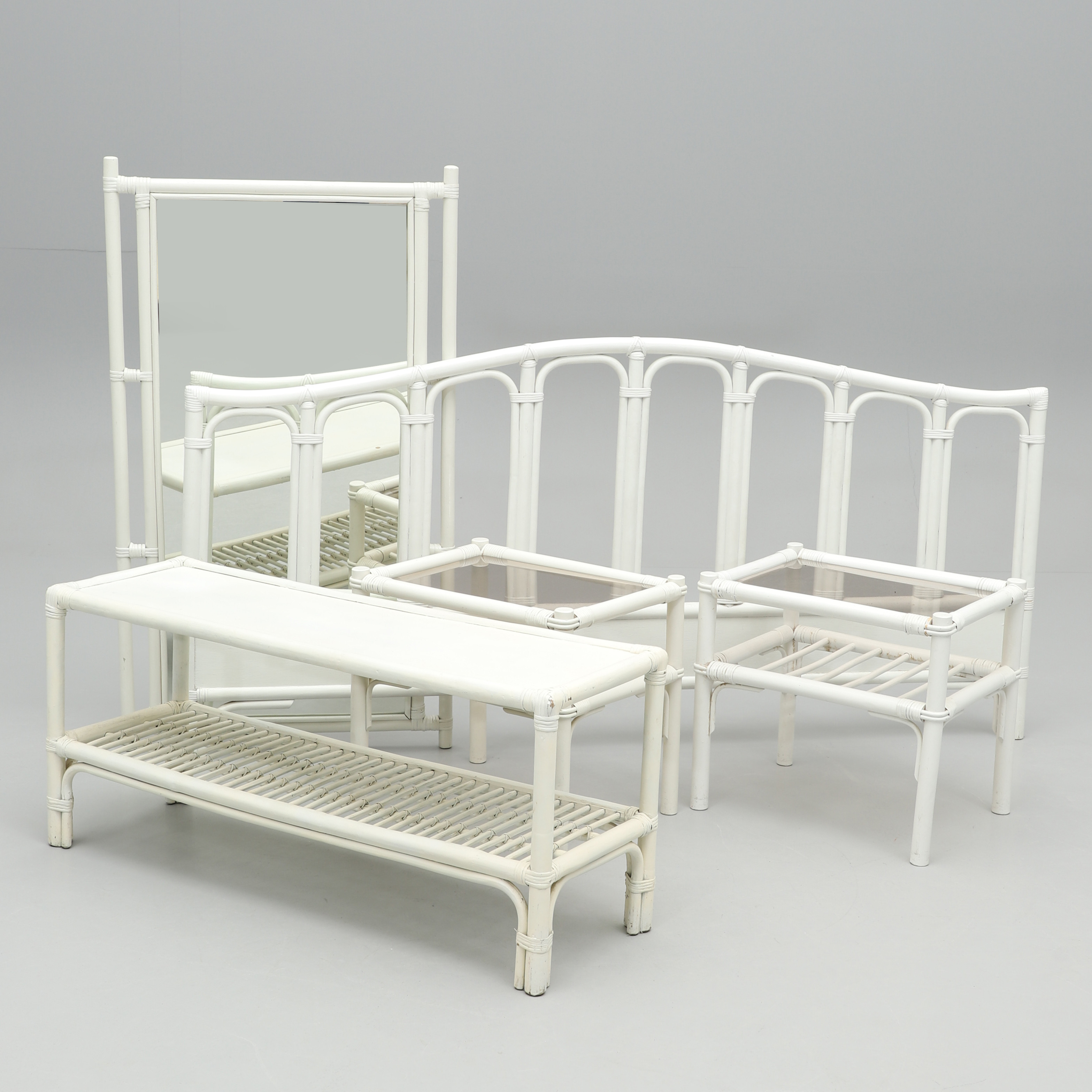 SOVRUMSMÖBLER, 5 delar, rotting, Dux.