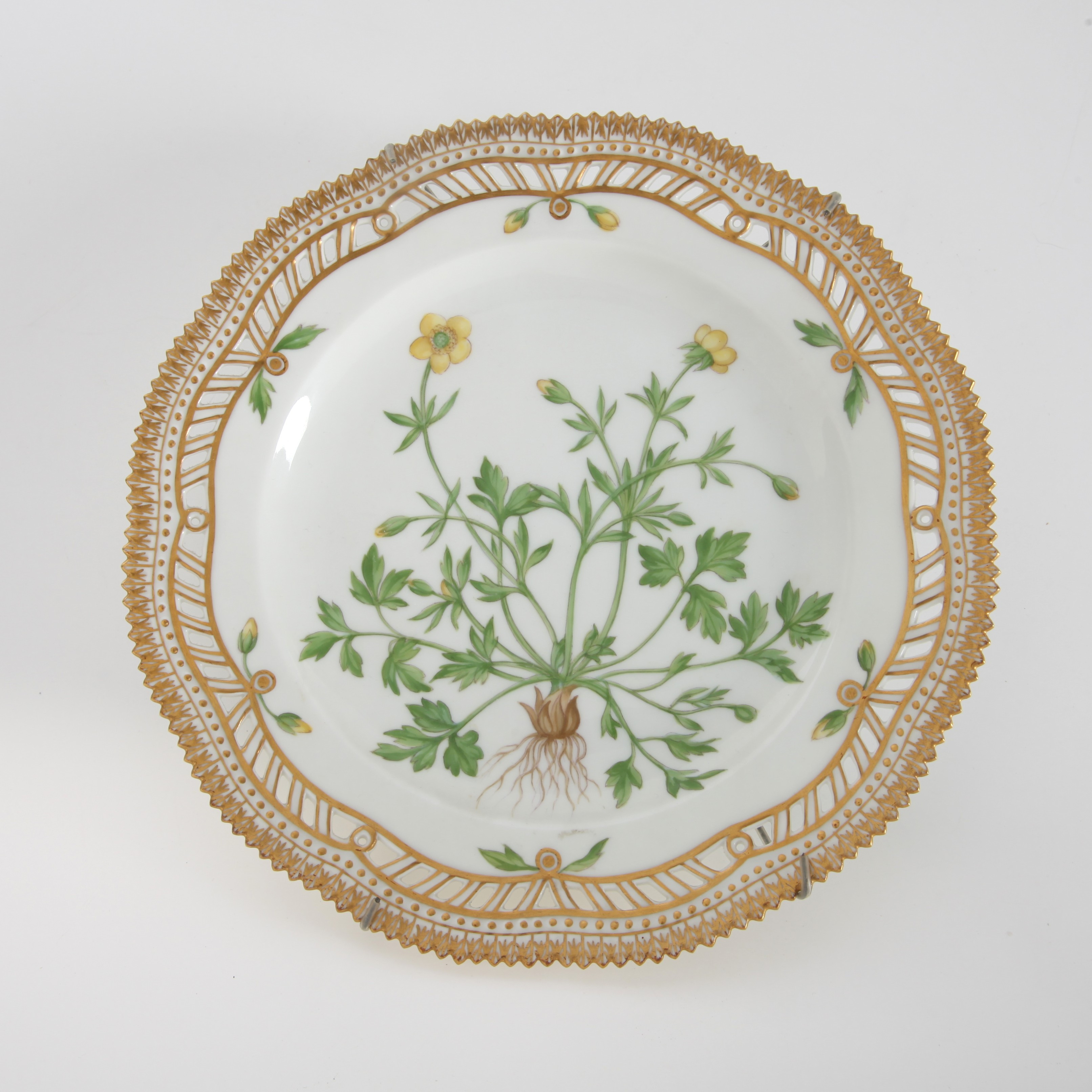 FLORA DANICA, Tallrik "Ranunculus bulbosus L", No 3554, Royal Copenhagen, 1956.