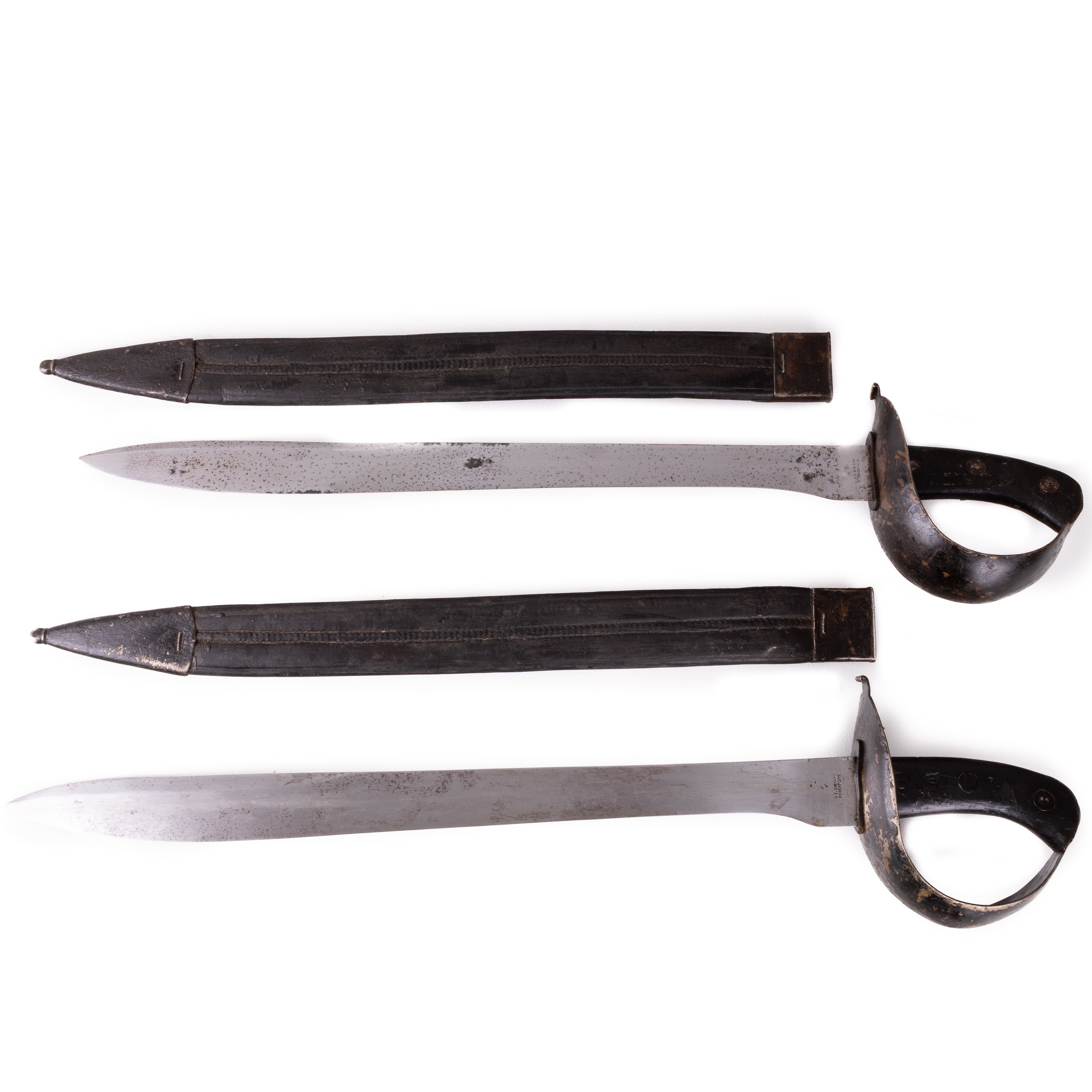 HUGGARE, 2 st, m/1851 för flottan, Sverige, 1800-tal.