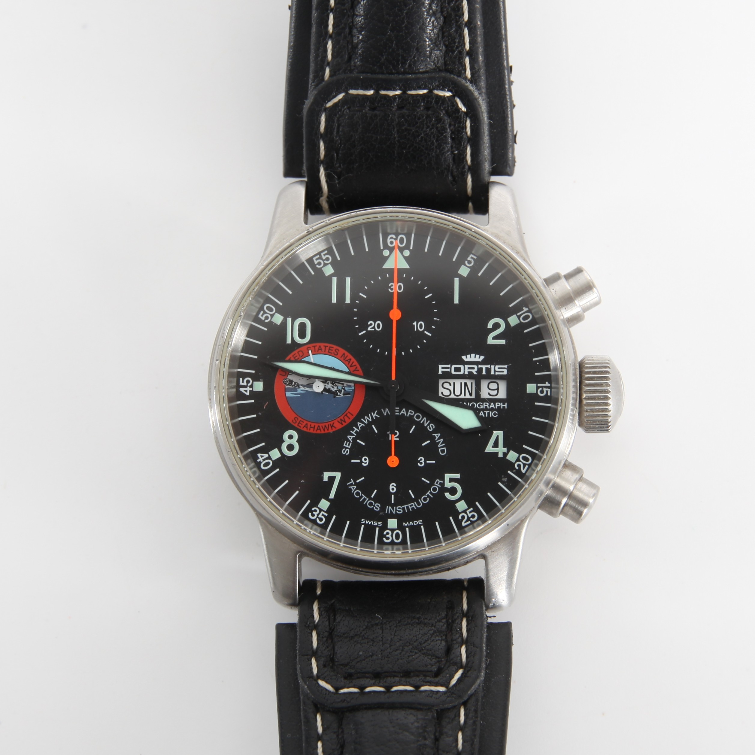 ARMBANDSUR FORTIS Chronograph Automatic, United States Navy, Seahawk WTI.