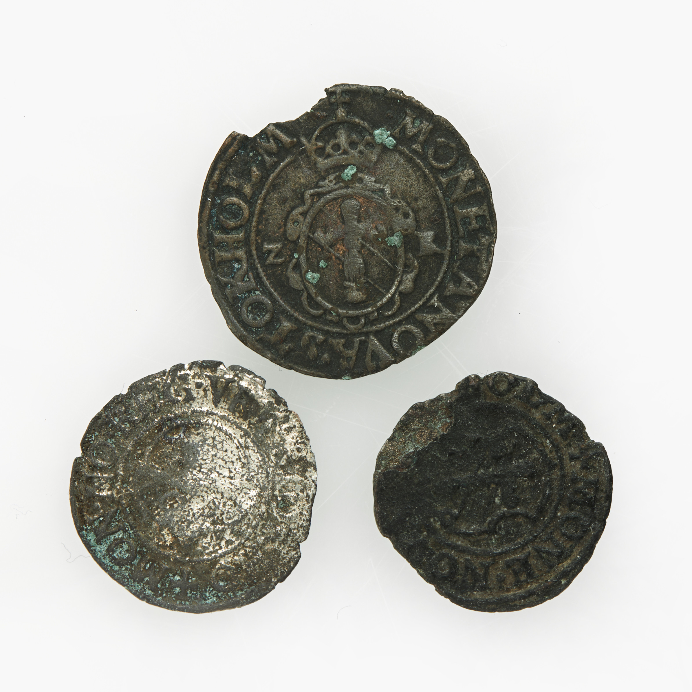 ERIK XIV (1560-1568) - JOHAN III, 3 kopparmynt.