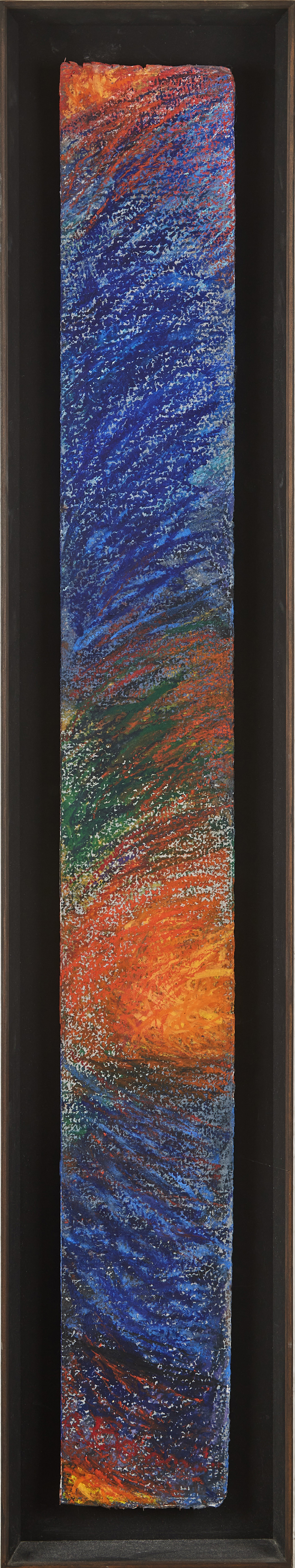 OLLE BONNIÉR. "Rymdmembran", pastell på papper, 1987, signerad.