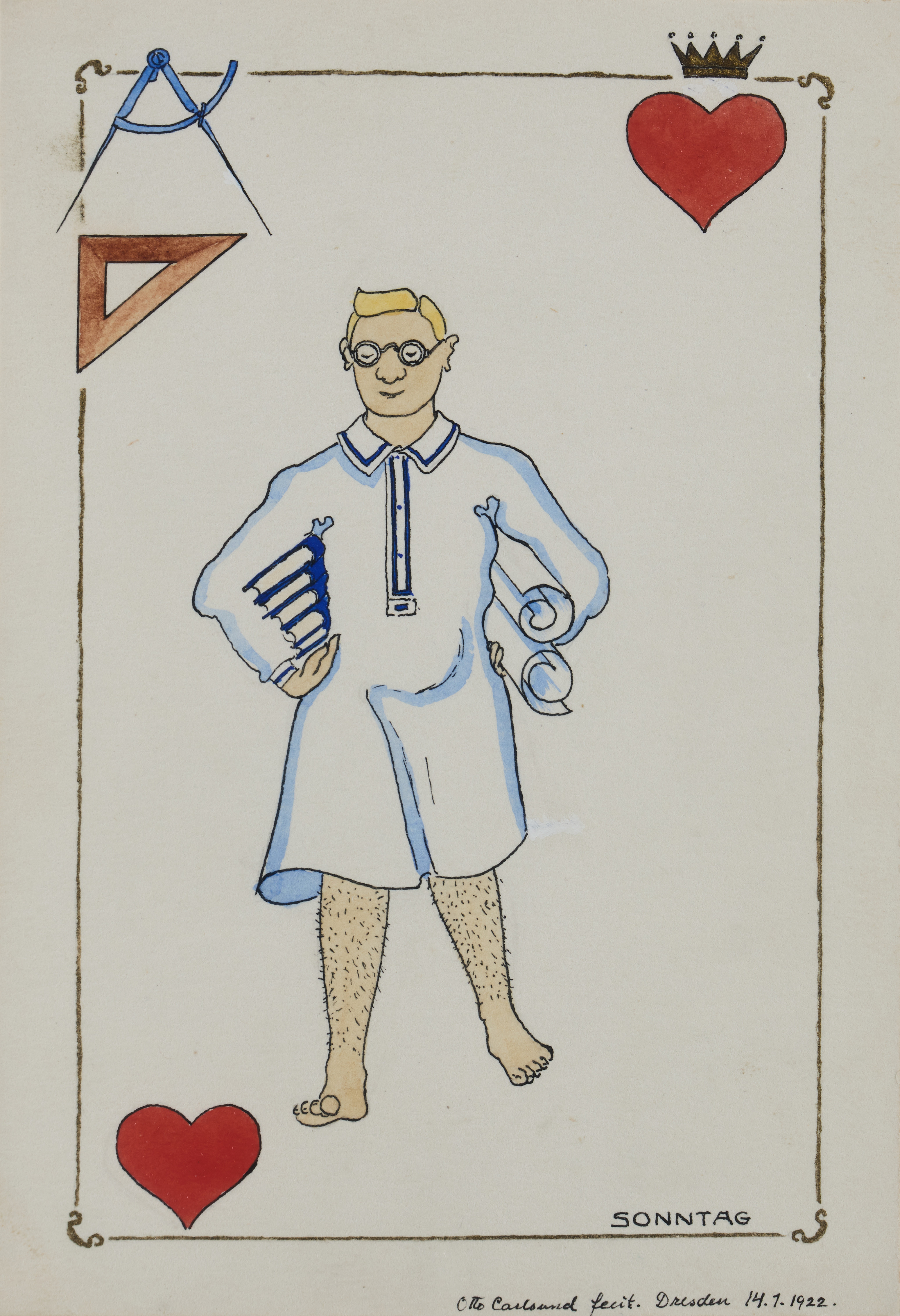 OTTO G. CARLSUND. ”Dresdens spektrum - Hjärter Kung”.