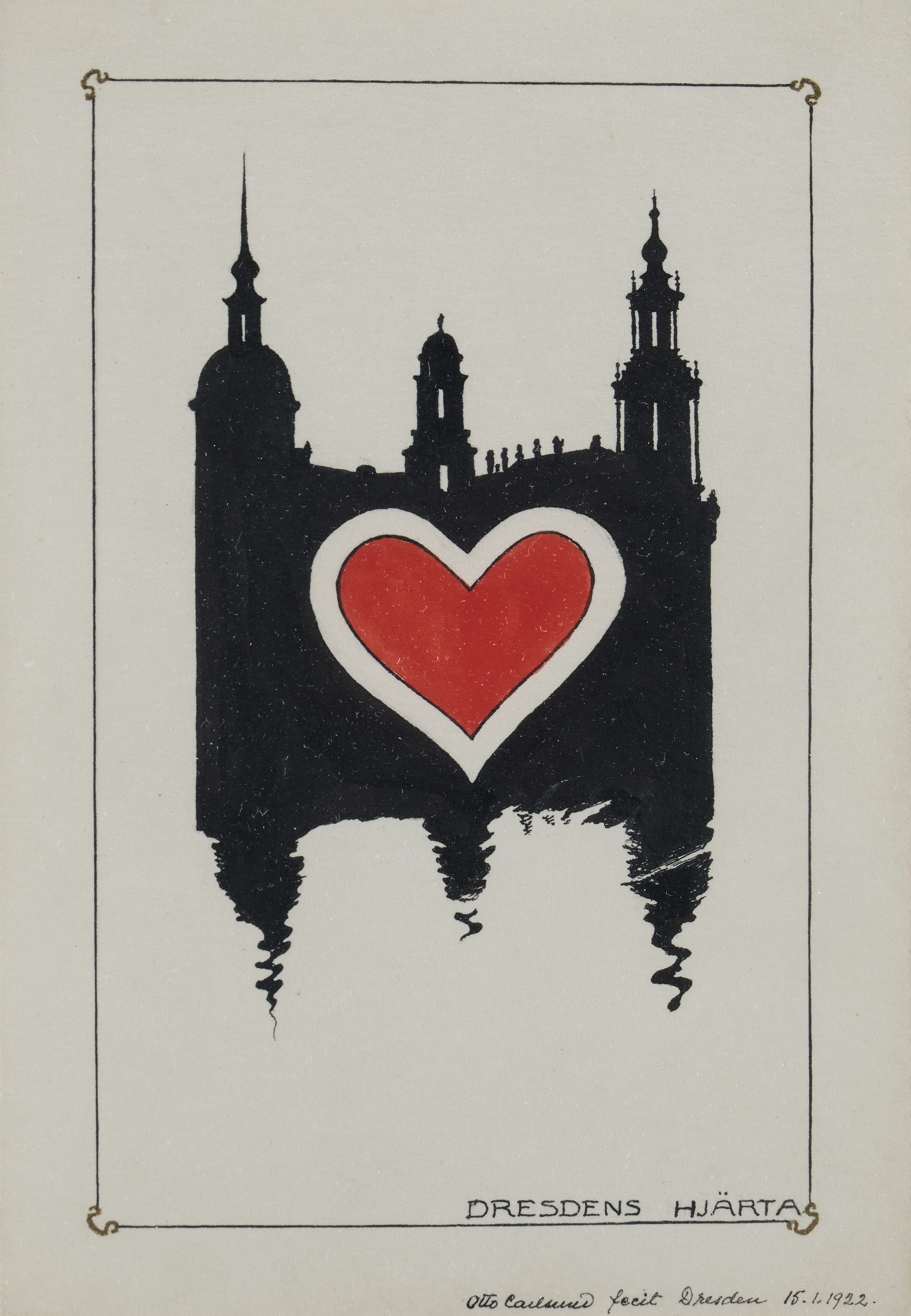 OTTO G. CARLSUND. ”Dresdens spektrum - Dresdens hjärta”.