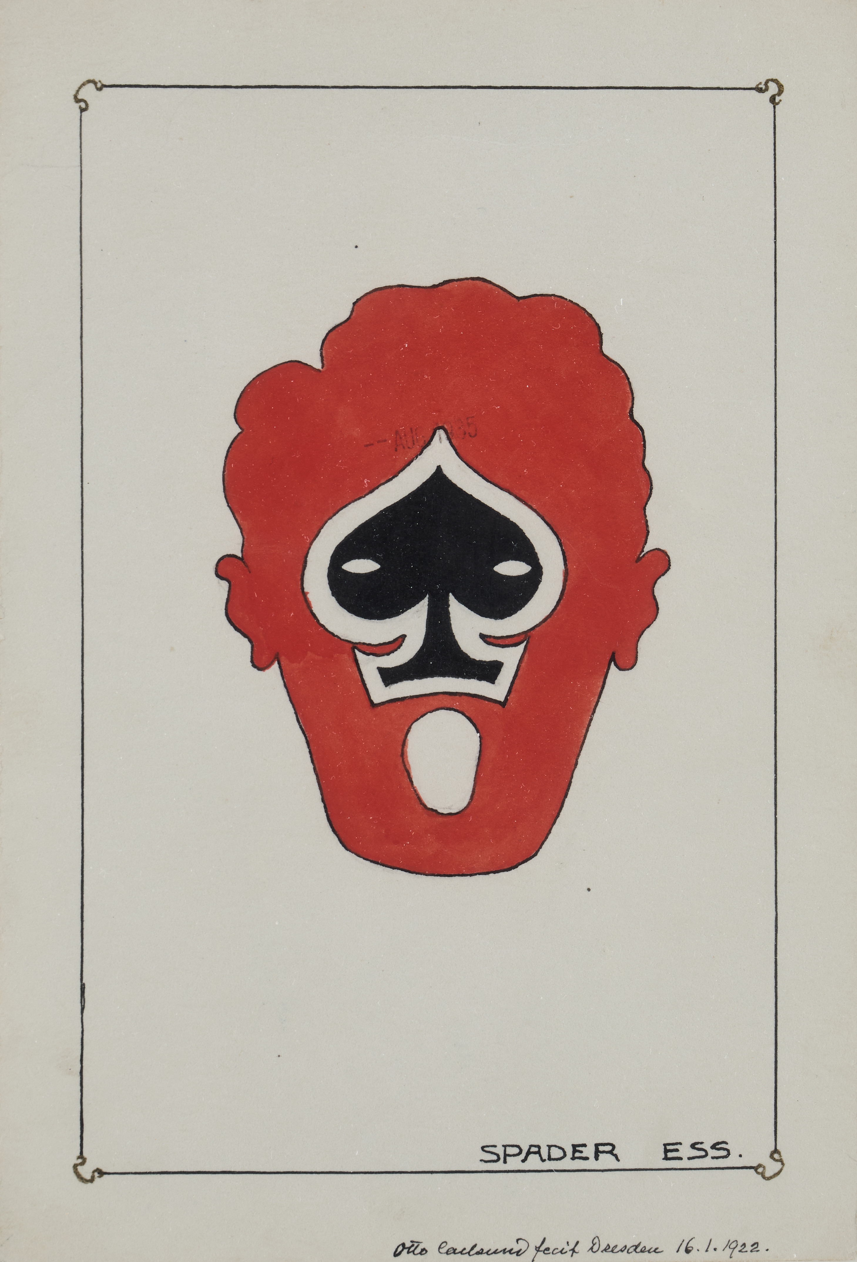 OTTO G. CARLSUND. ”Dresdens spektrum - Spader Ess”.