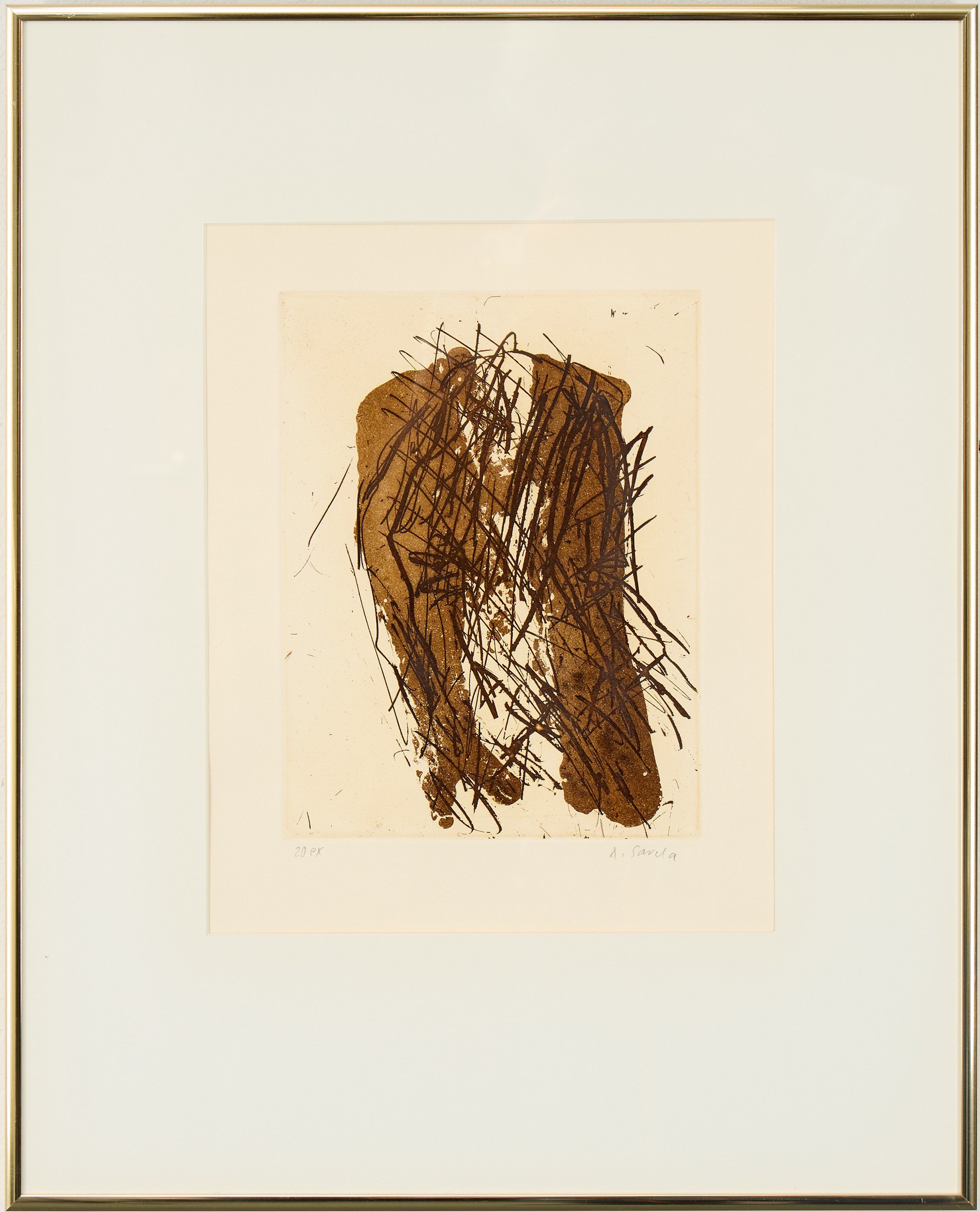 ANTTI SAVELA (FÖDD 1956). Etsningar, 3 stycken, abstrakta kompositioner, signerade A. Savela och numrerade 20 ex.