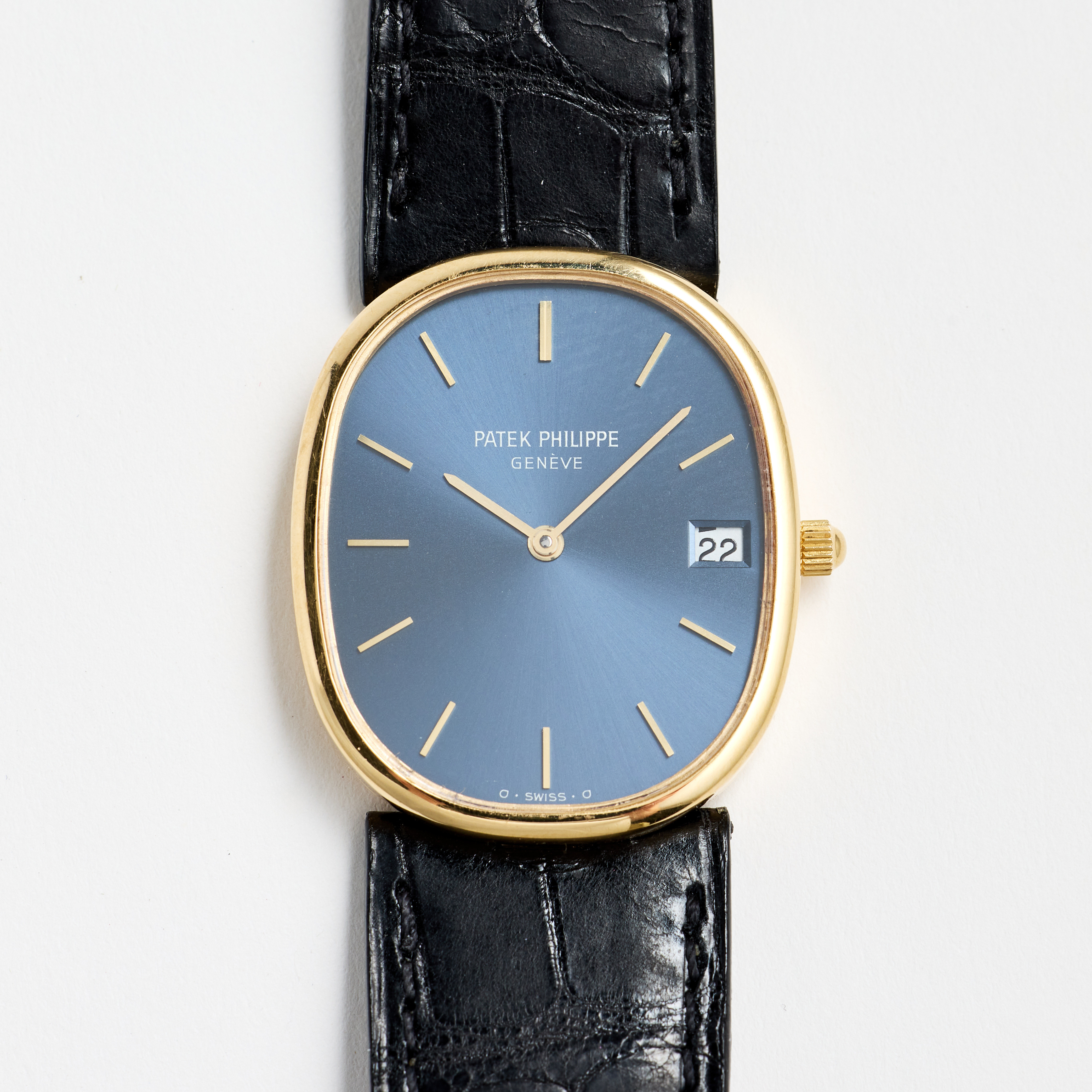 PATEK PHILIPPE, Golden Ellipse, Sigma Dial, armbandsur, 26,5 x 32 mm, 18K guld, ca 1988.