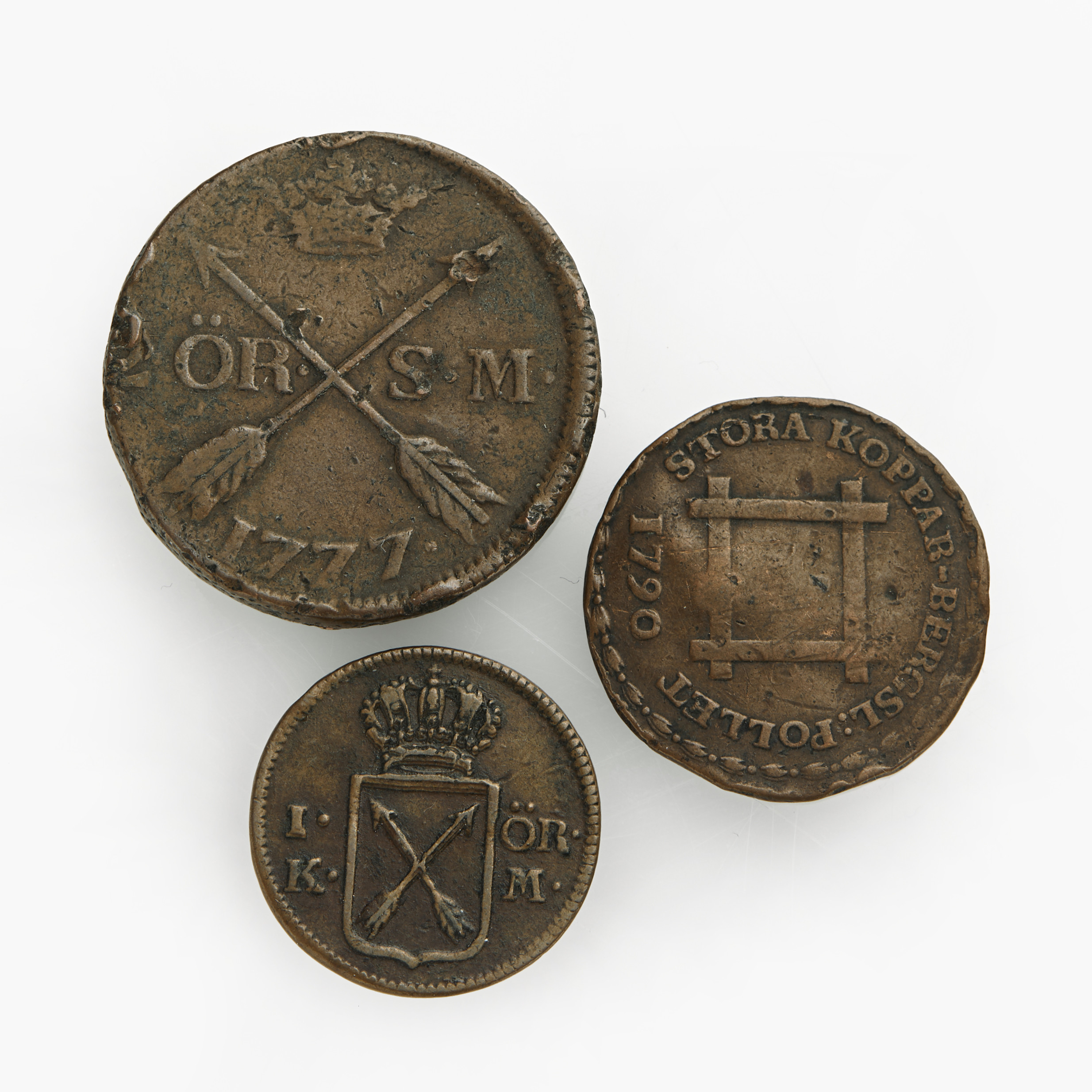 GUSTAV III (1771-1792), 3 kopparmynt.