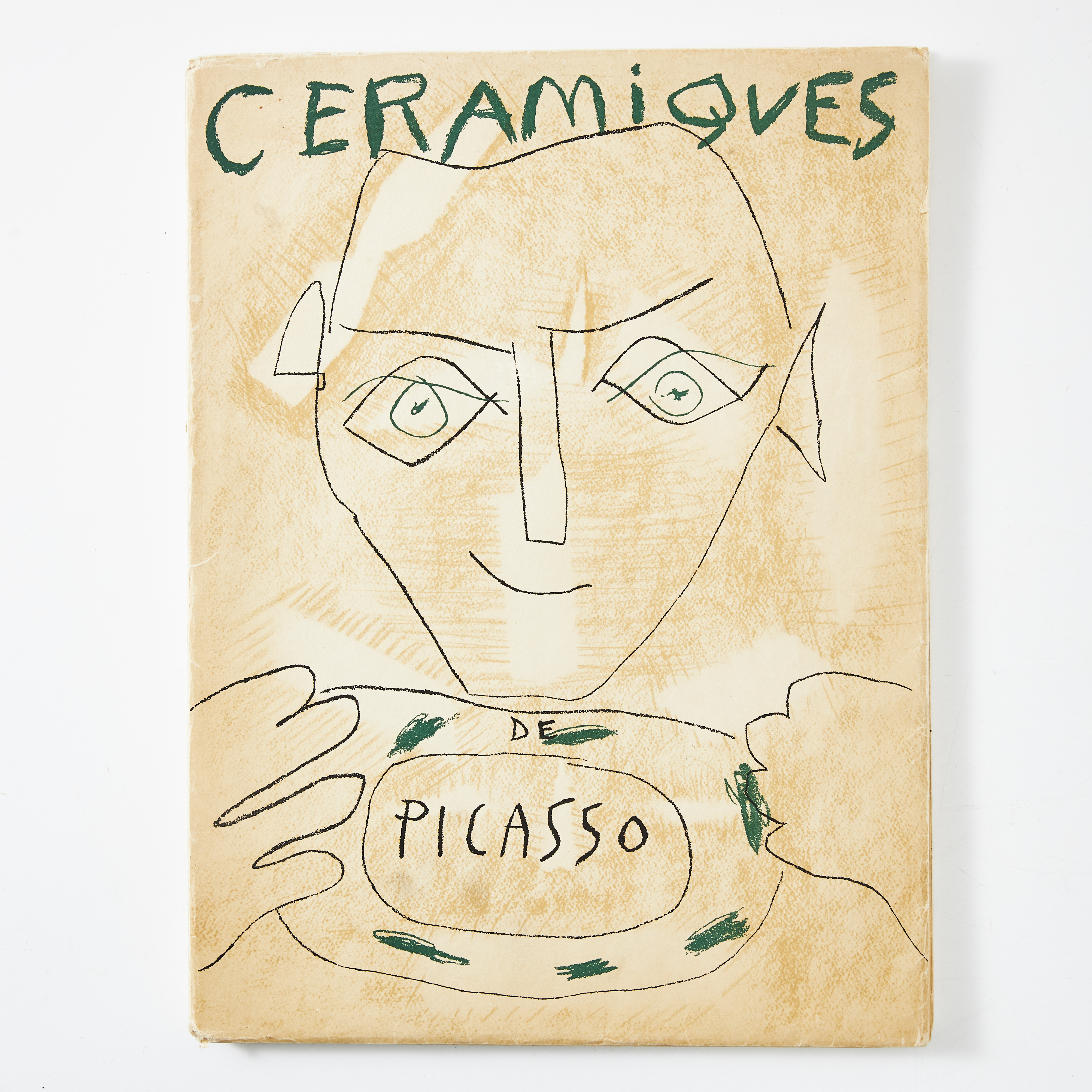 PABLO PICASSO. Häfte, "Ceramiques de Picasso", 9 planscher, text av Suzanne och Georges Ramié, Geneve, 1948.