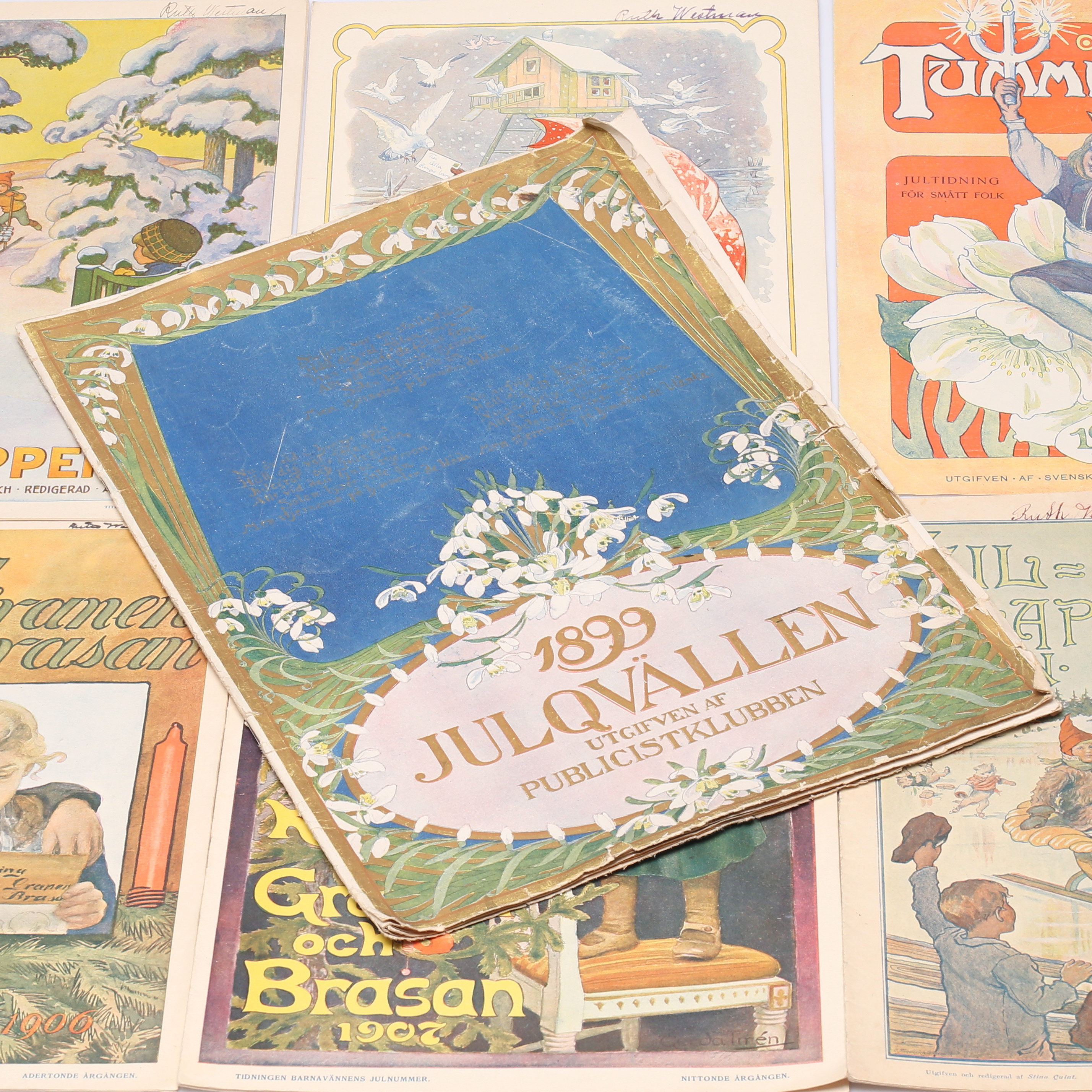 TIDNINGAR, julmagasin, 1800/1900-tal.