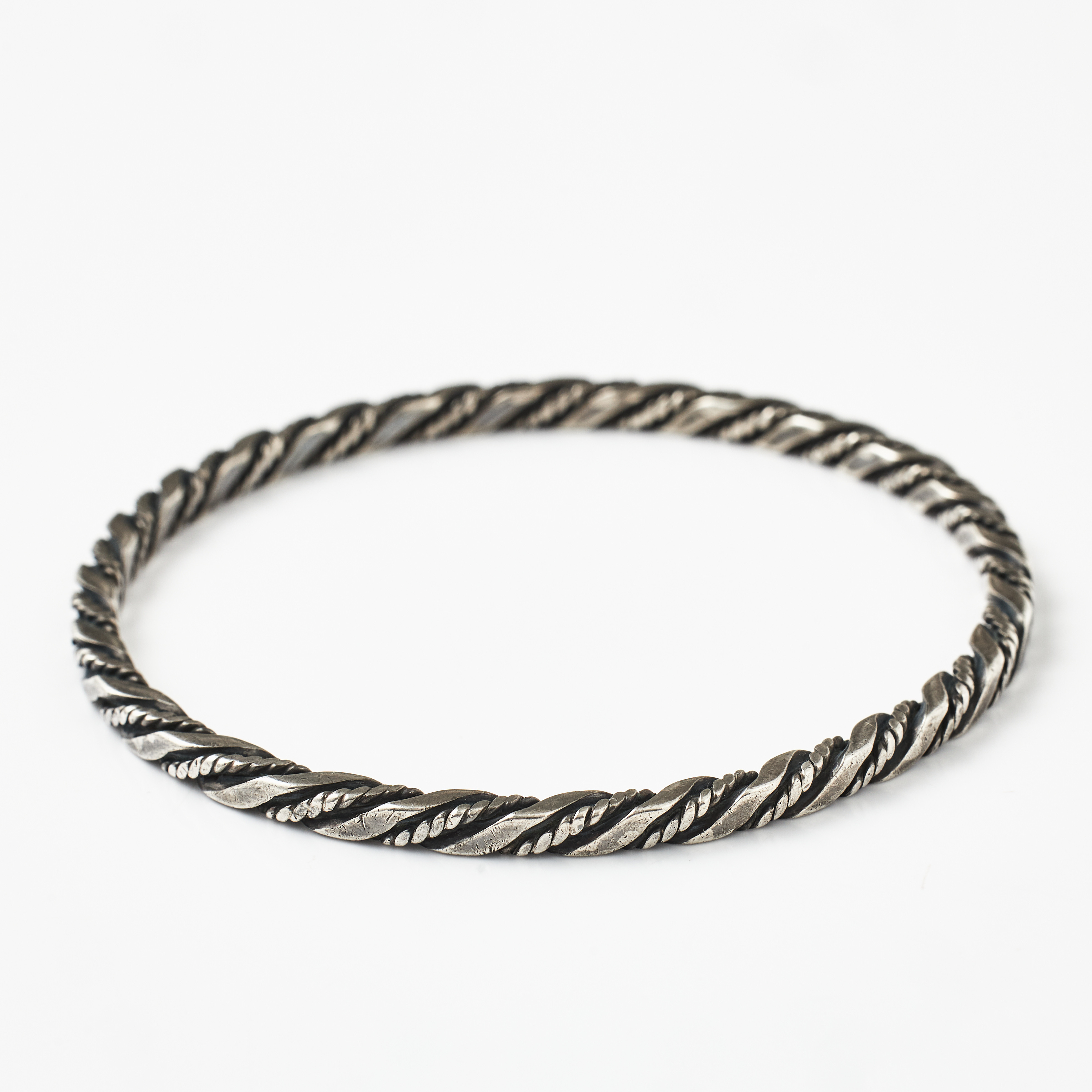 GEORG JENSEN, armring, sterlingsilver, spiralvriden dekor, design no 17B, Denmark, 1930/1940-tal, svensk importstämpel.