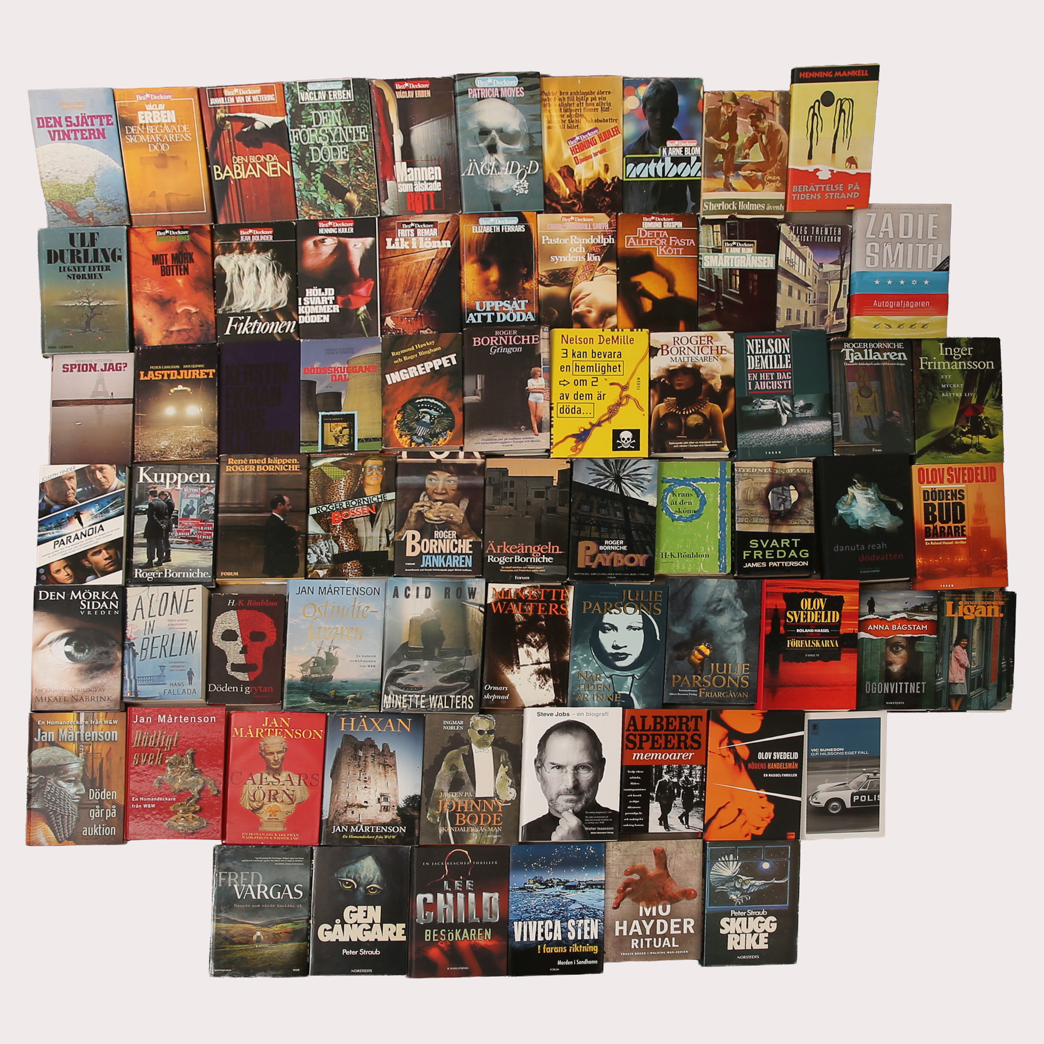 DIVERSE BÖCKER, 75 st, mestadels deckare.