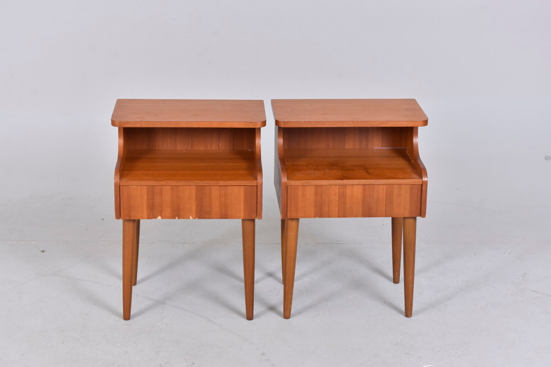 NATTYGSBORD, 1 par, teak, 1960-tal.