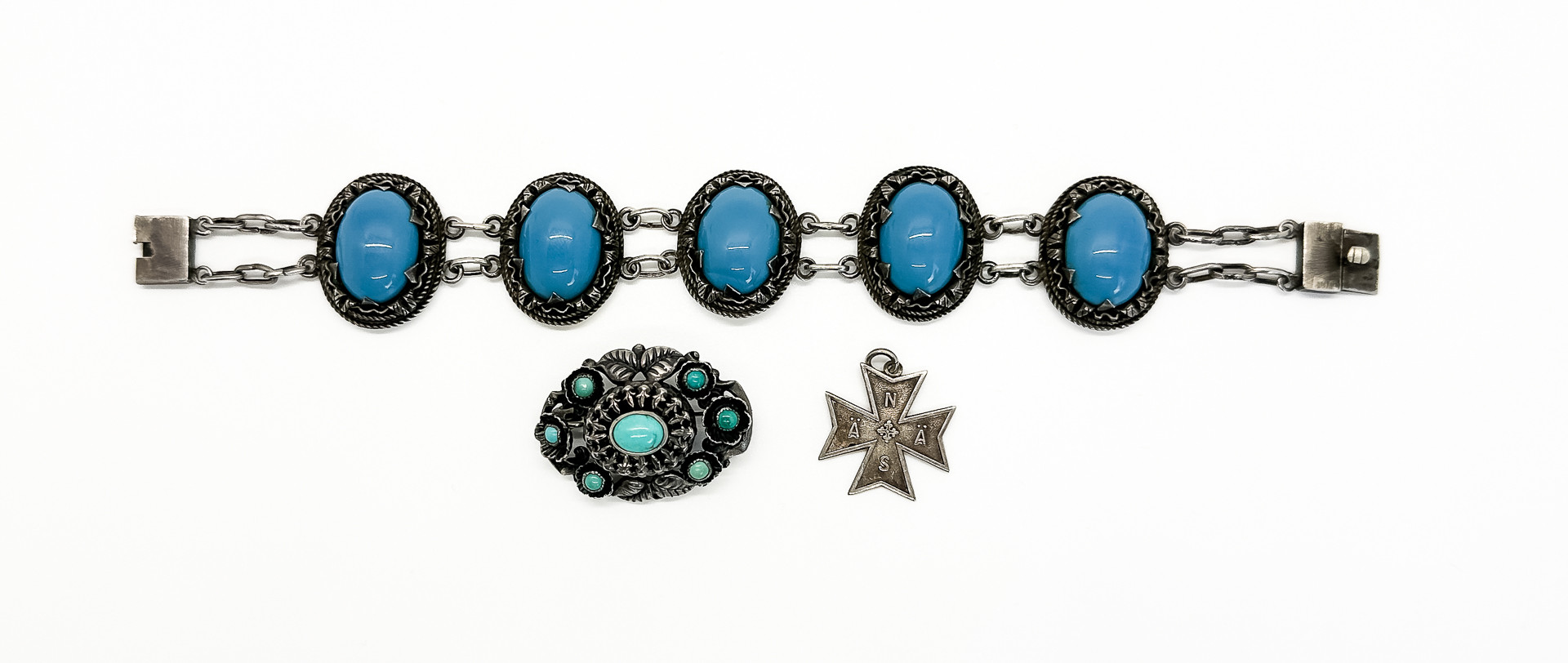 Parti Silversmycken.