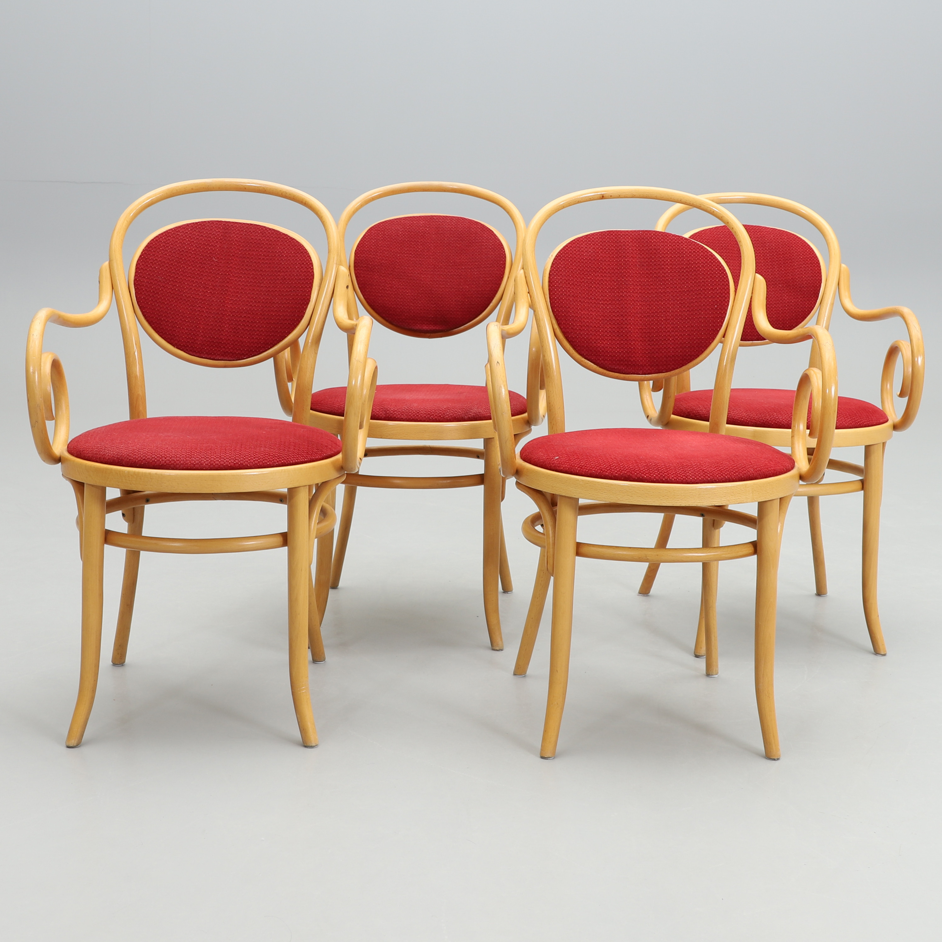 KARMSTOLAR, 4 st, Thonettyp, 1900-talets andra hälft.