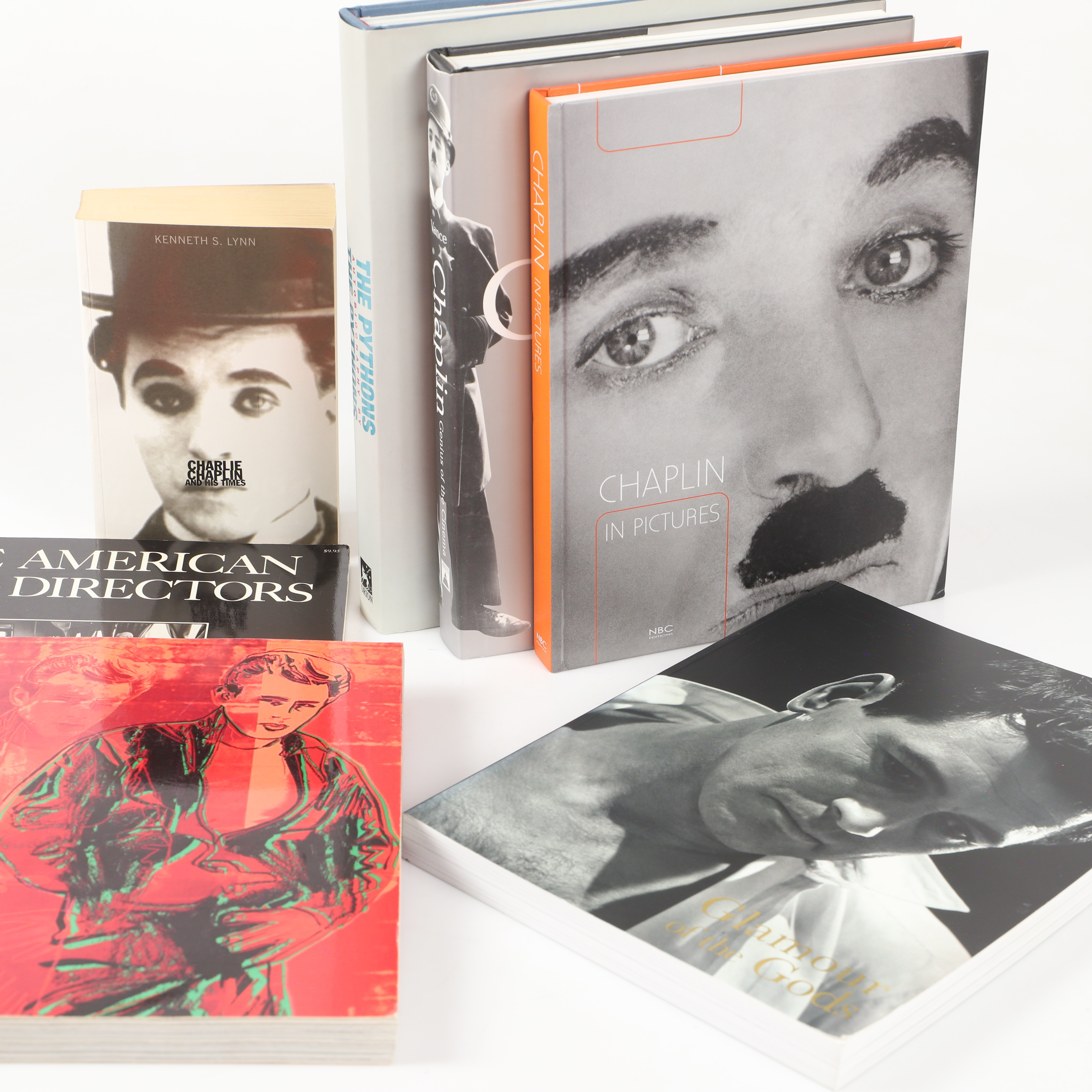 BÖCKER OM FILM, 7 stycken, bl. a. om Chaplin och Monty Python.