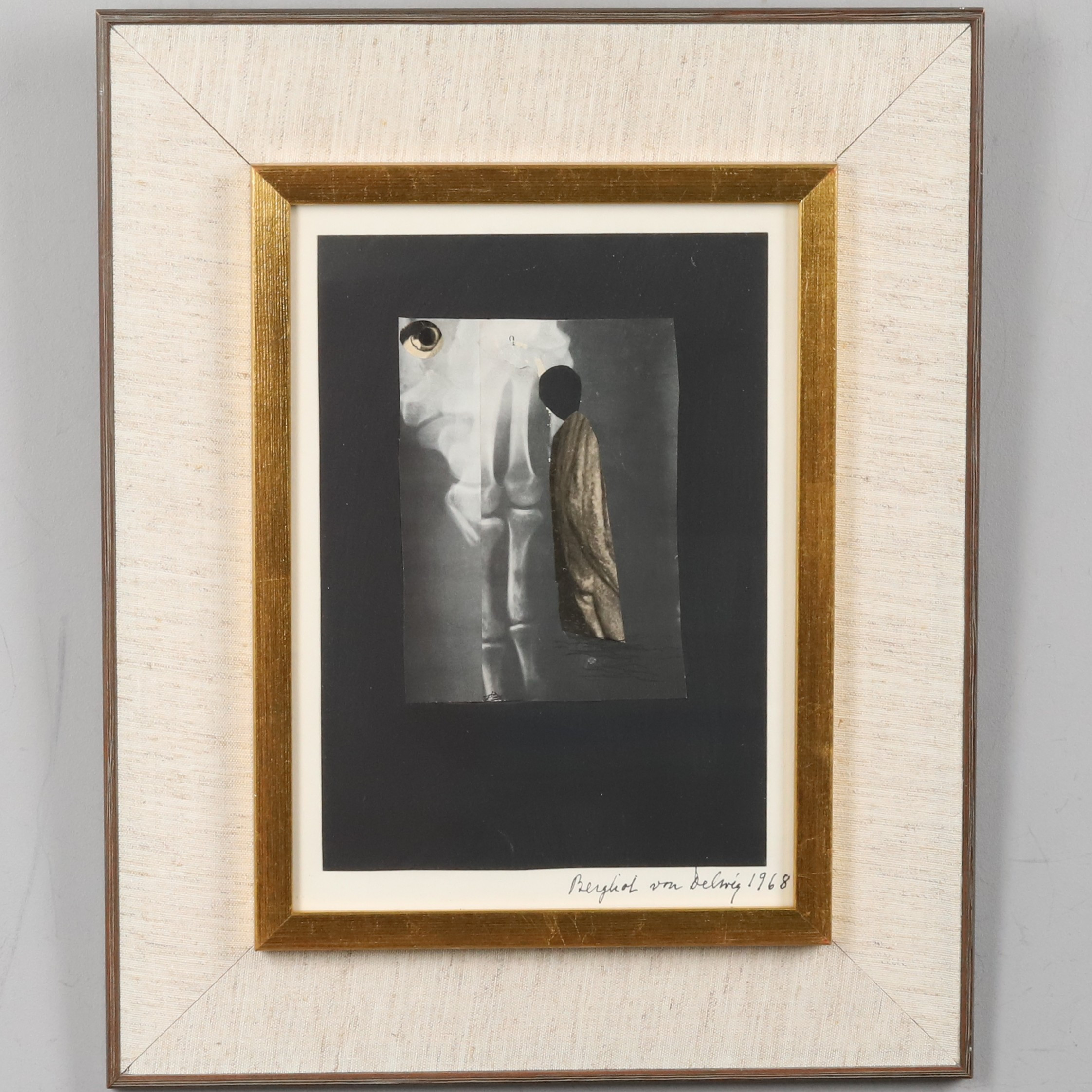 BERGLIOT VON DELWIG. Komposition, blandteknik, signerad och daterad 1968.