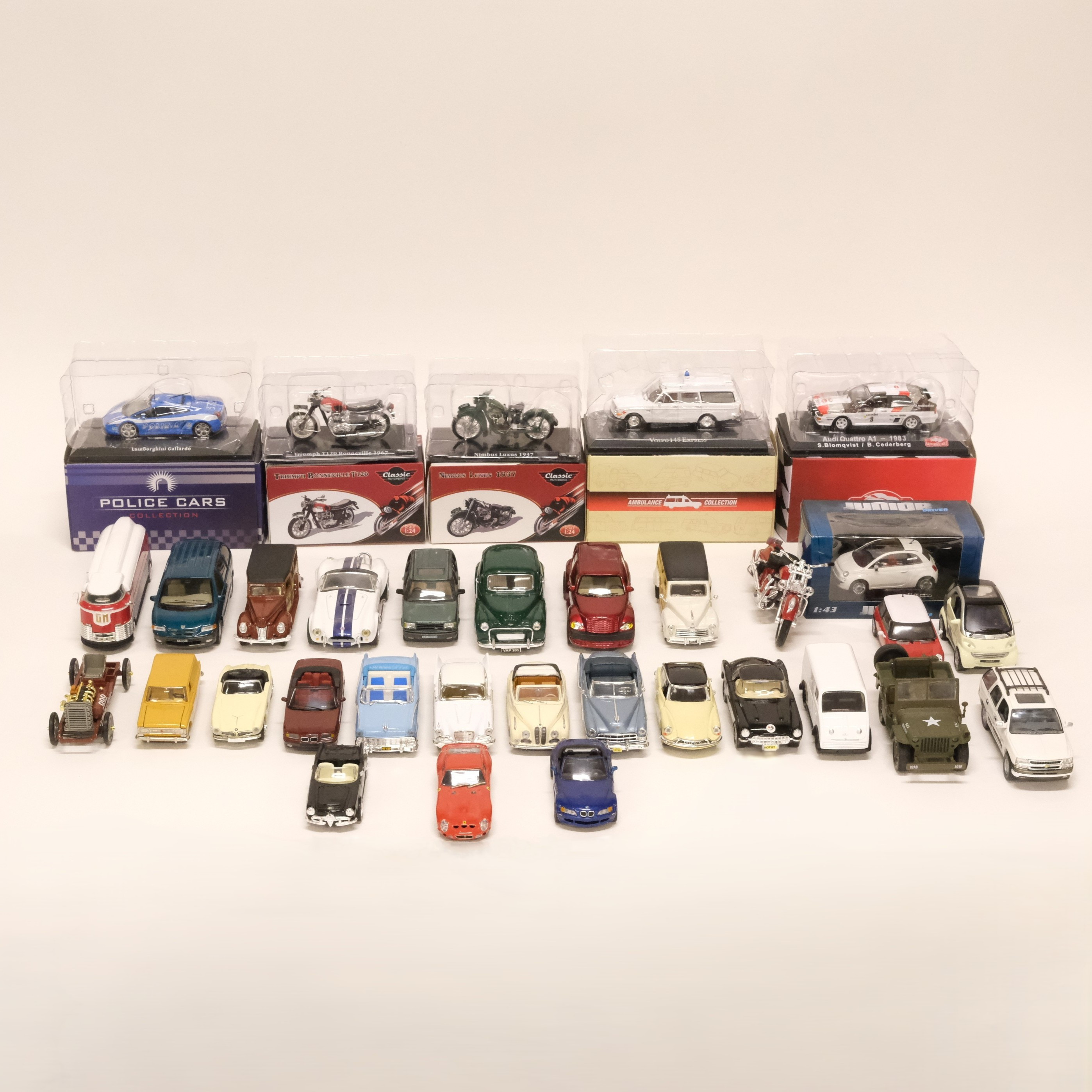33 MODELLBILAR. MESTADELS SKALA 1:43.