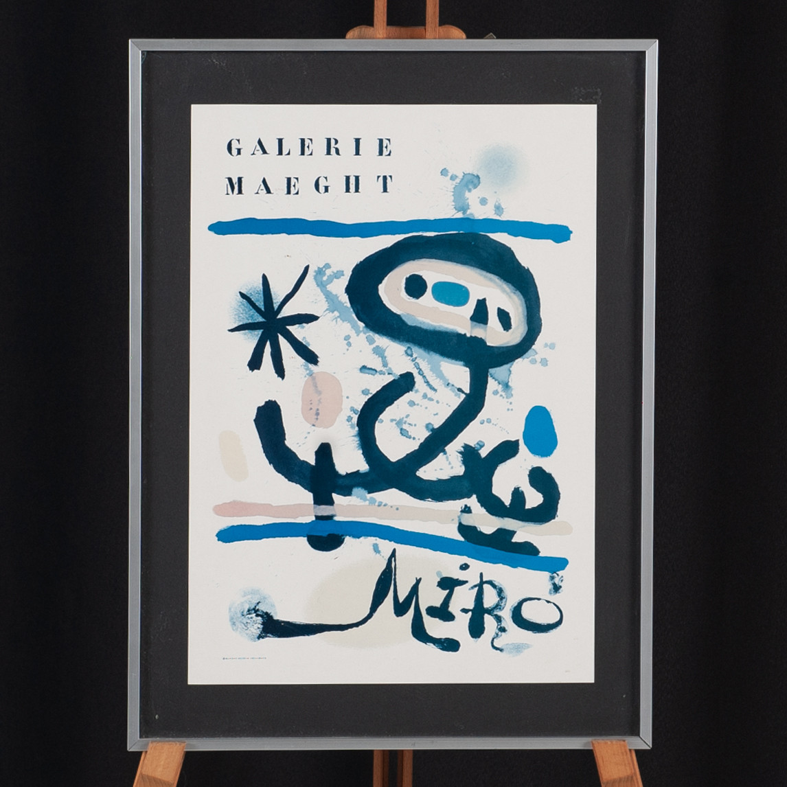 JOAN MIRÓ. EFTER. Affisch, Galerie Maeght, Paris, 1900-talets andra hälft.