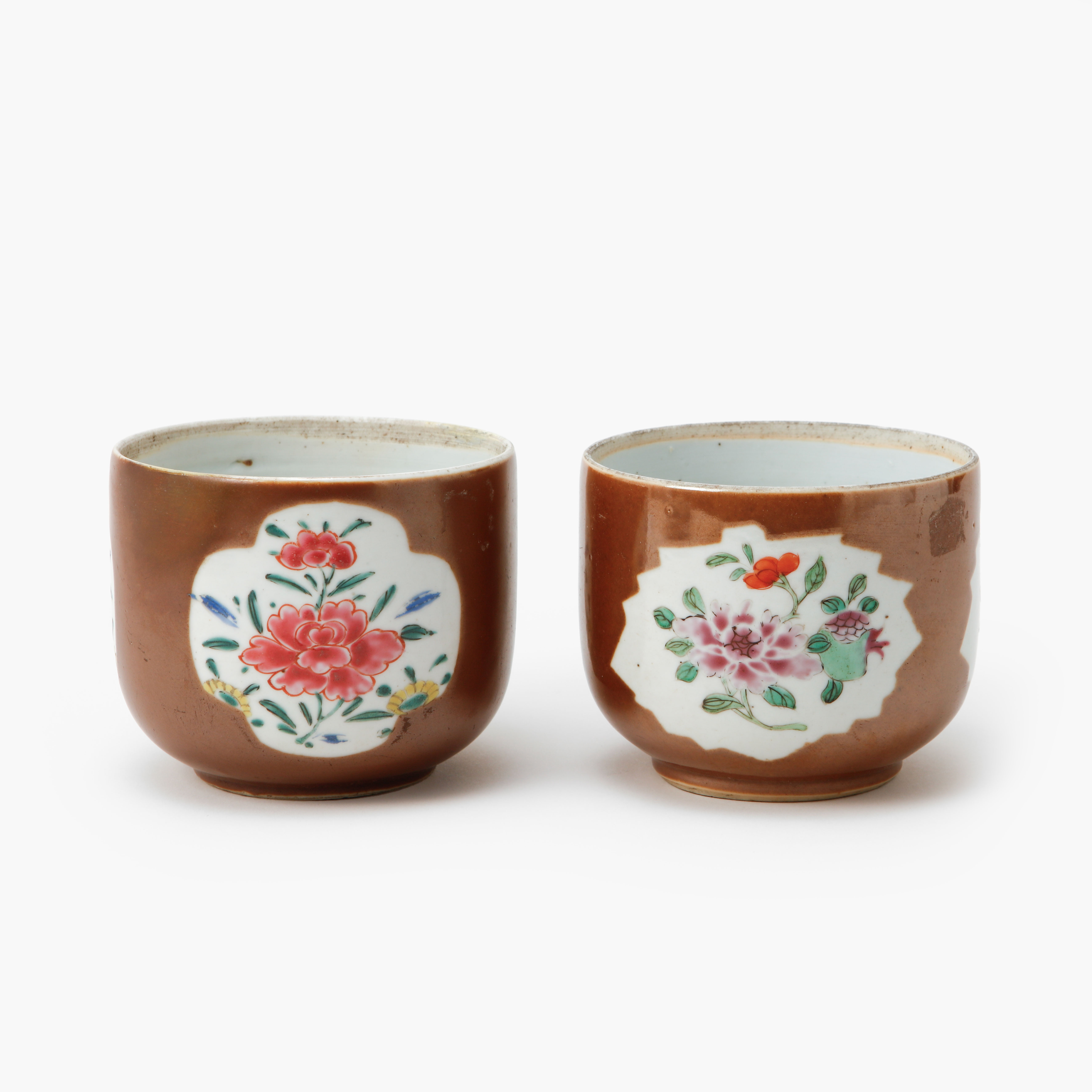 SKÅLAR/URNOR, 1 par, porslin, Kina 1700-tal.