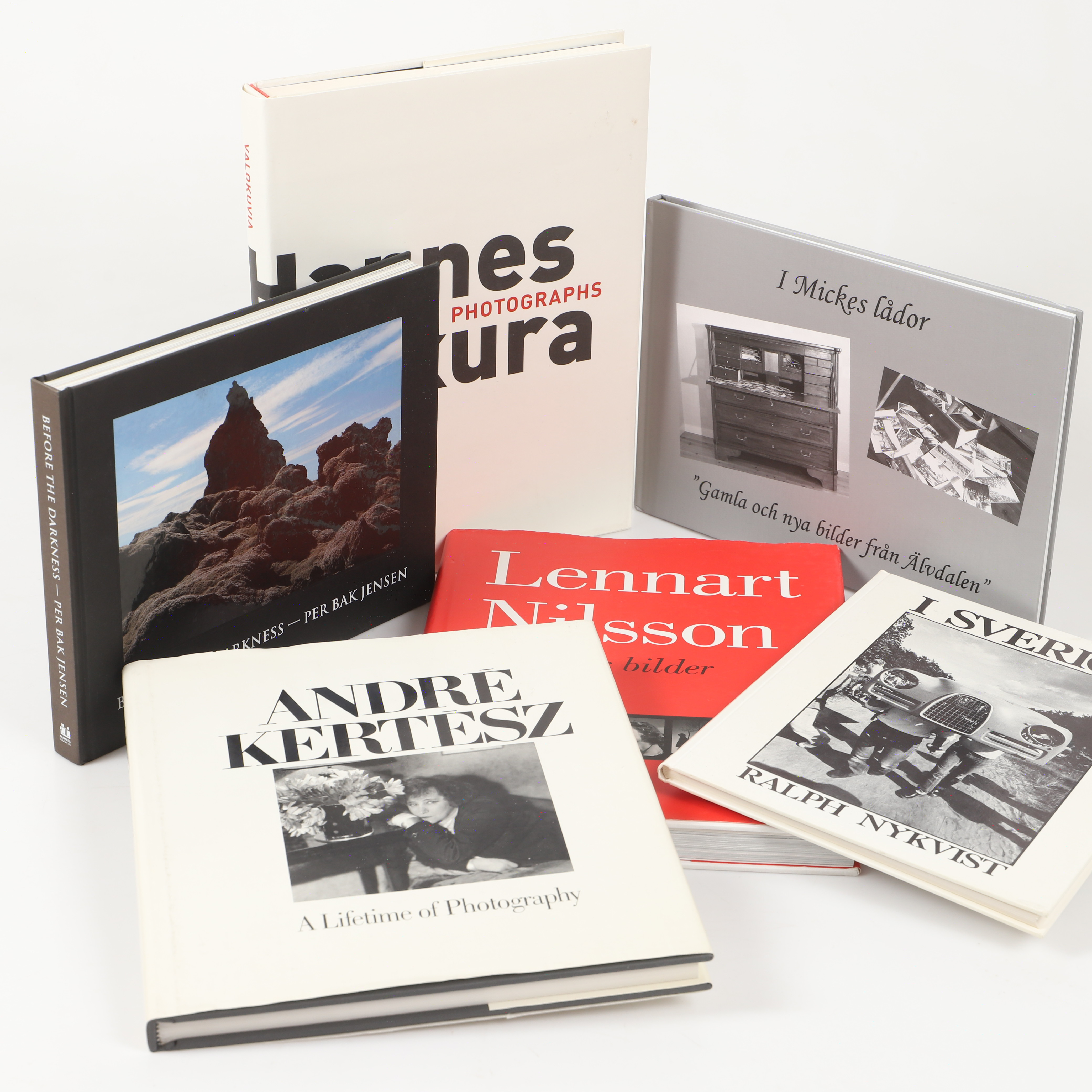BÖCKER MED FOTOGRAFIER, 6 stycken, 1980-2000-talets början.