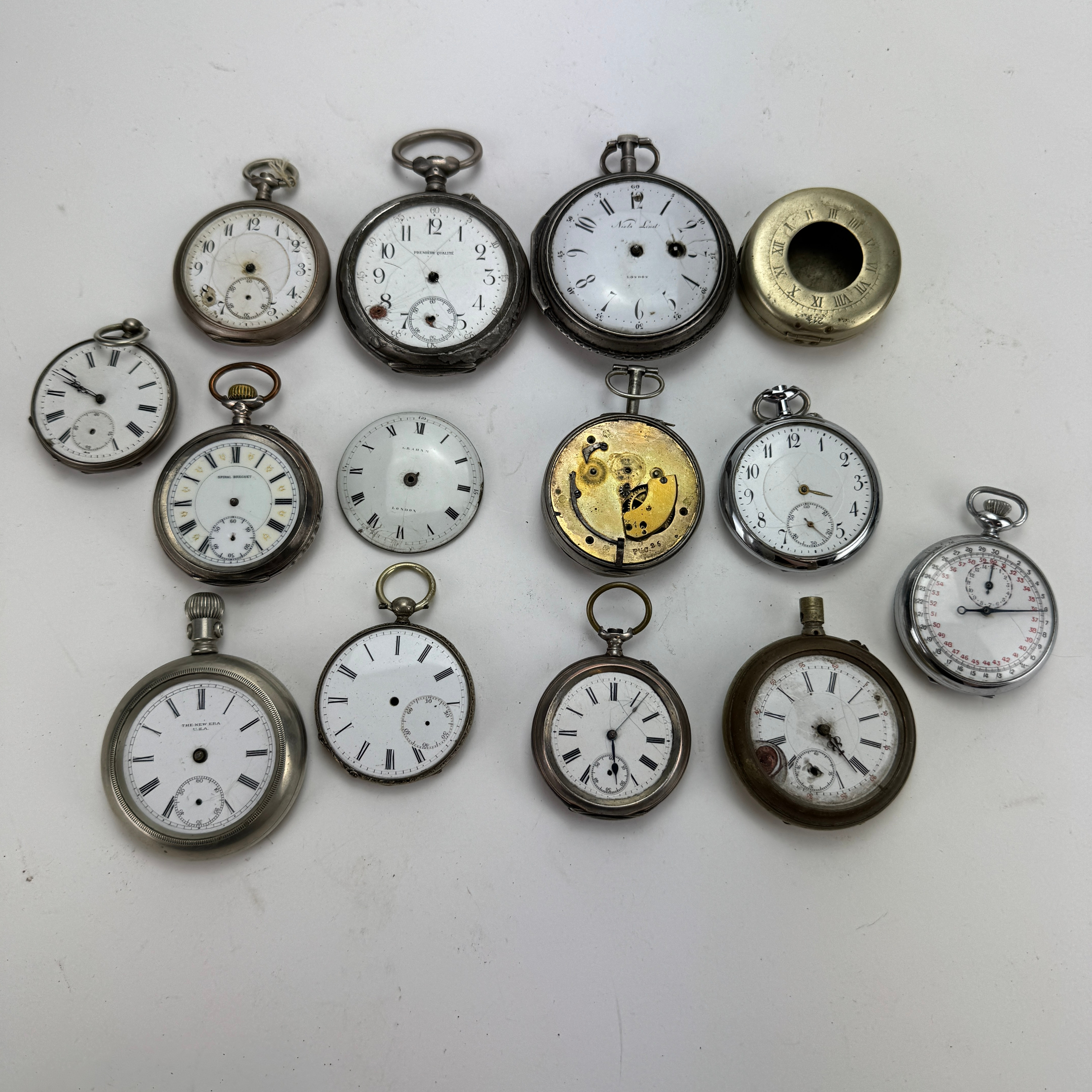 PARTI FICKUR OCH STOPPUR, bland annat silver, 1700/1800-1900-tal.