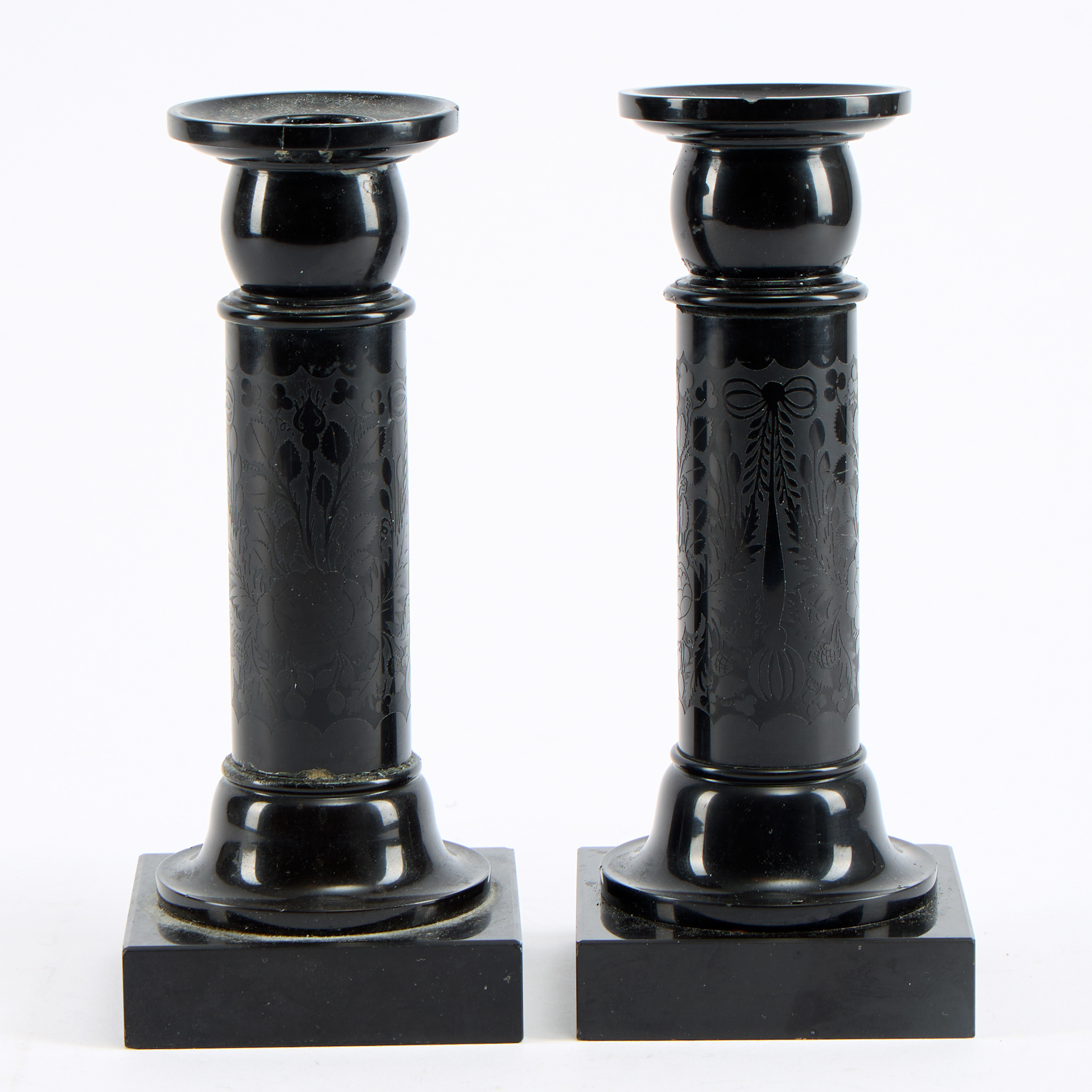 LJUSSTAKAR, ett par, tidigt 1900-tal.