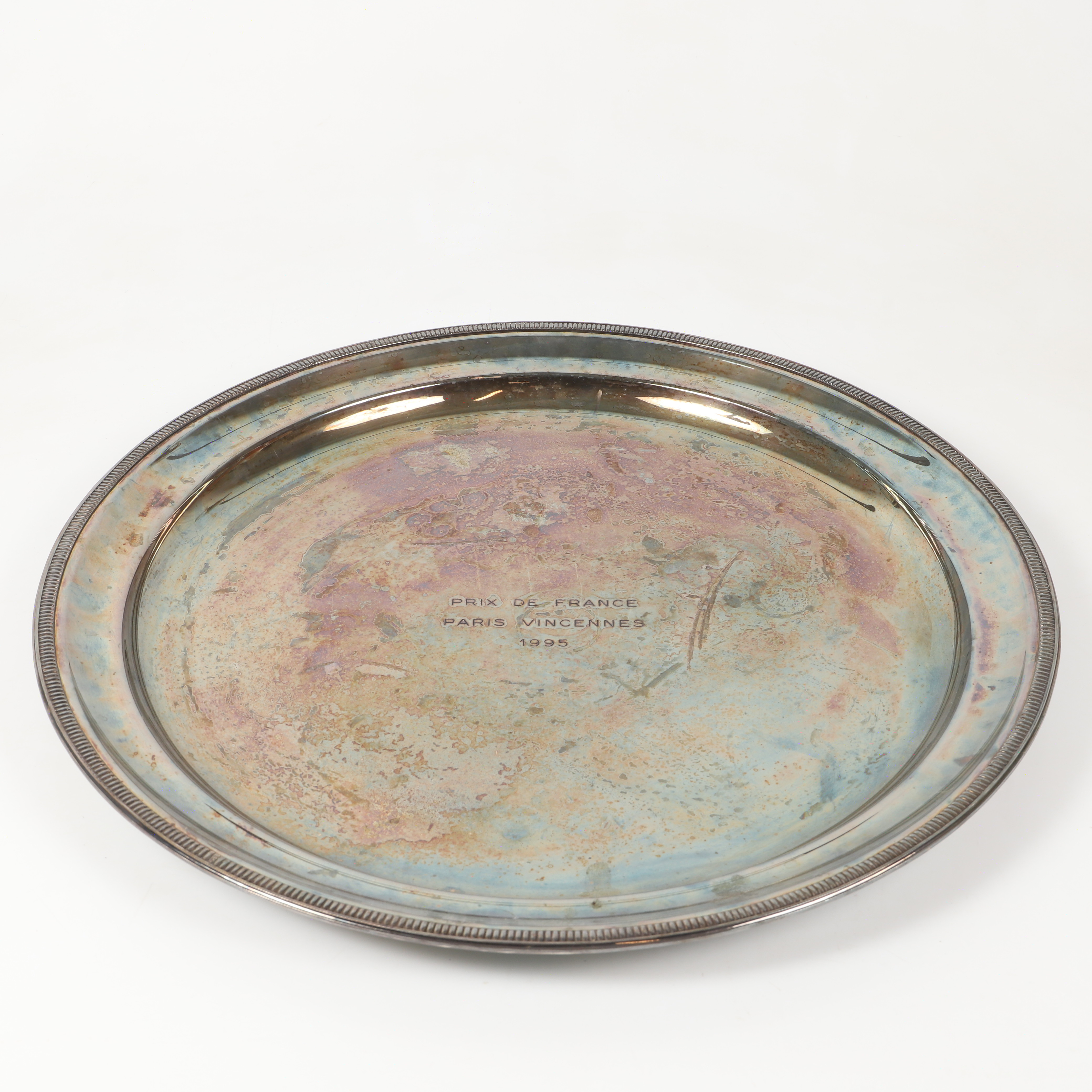 PRAKTFAT, Första Pris Trav, "Prix De France, Paris Vincennes", Vunnen av "Queen L", Stall Ringen, 1995, utfört av Meurgey, Paris.