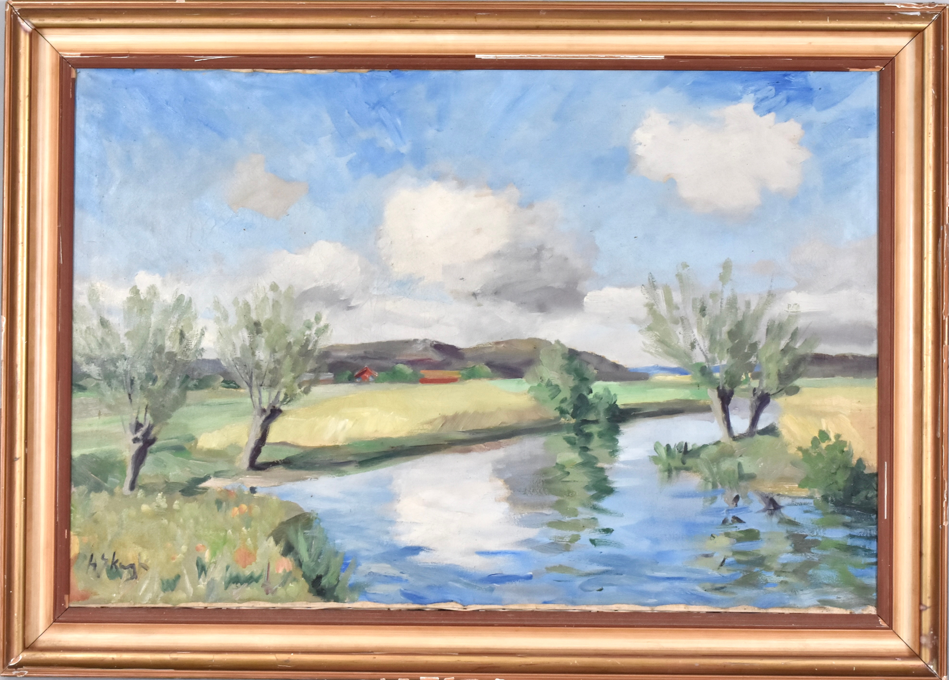 HENRIK SKAGH. Olja på duk.