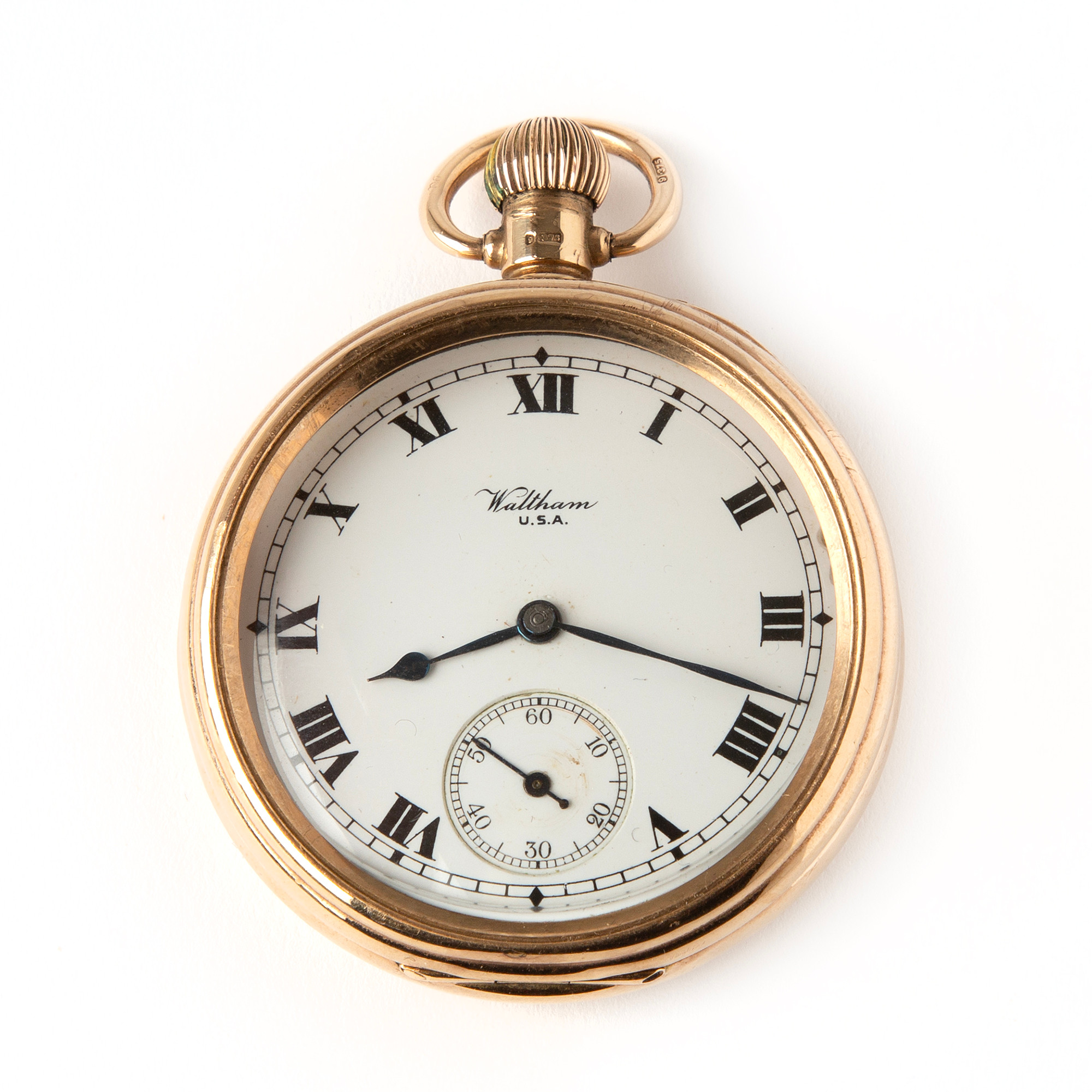 WALTHAM, fickur, 50,5 mm, 9K guld, 1920-tal.