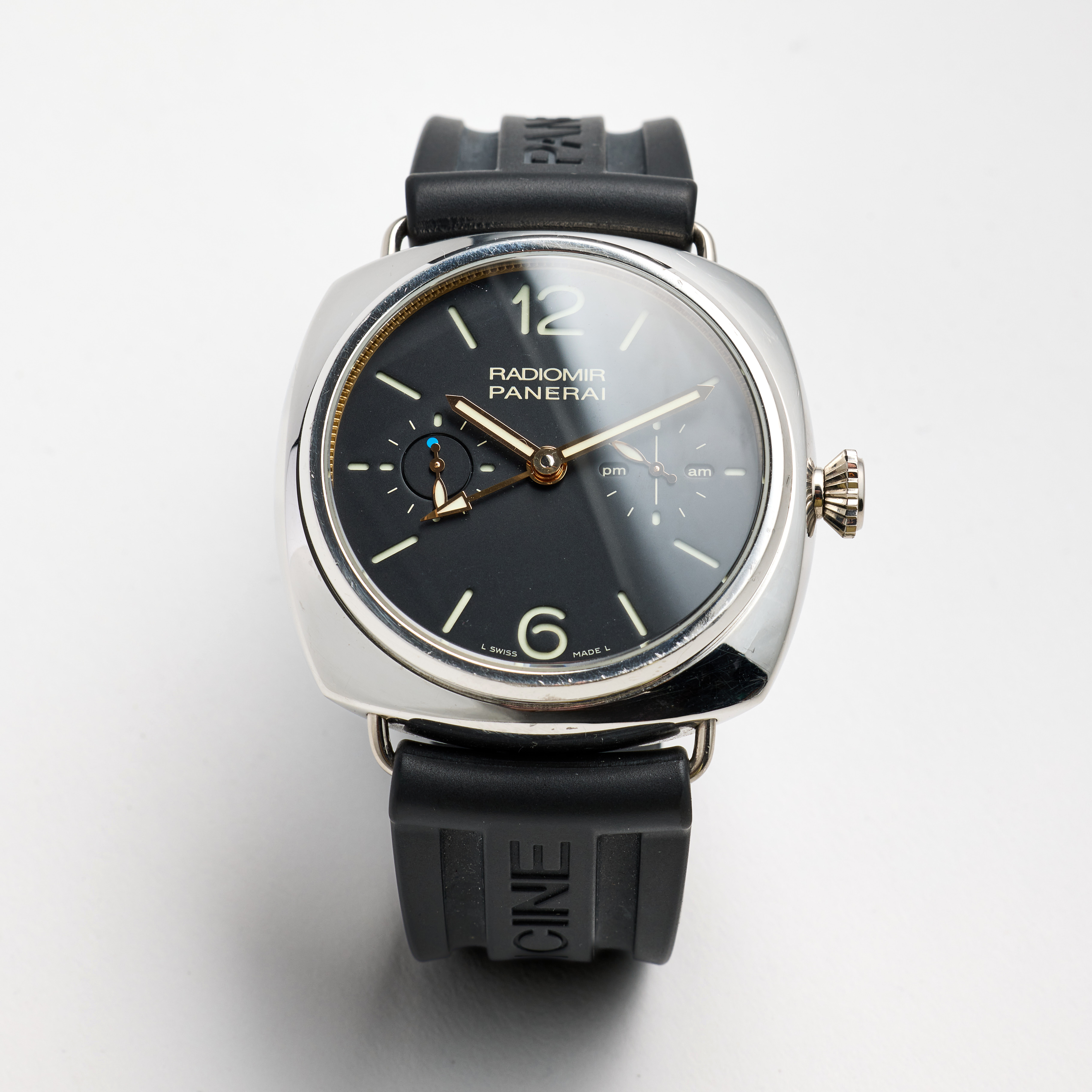 PANERAI, Radiomir, Tourbillon, GMT, armbandsur, 48 mm, platinum, certifikat, april 2015.