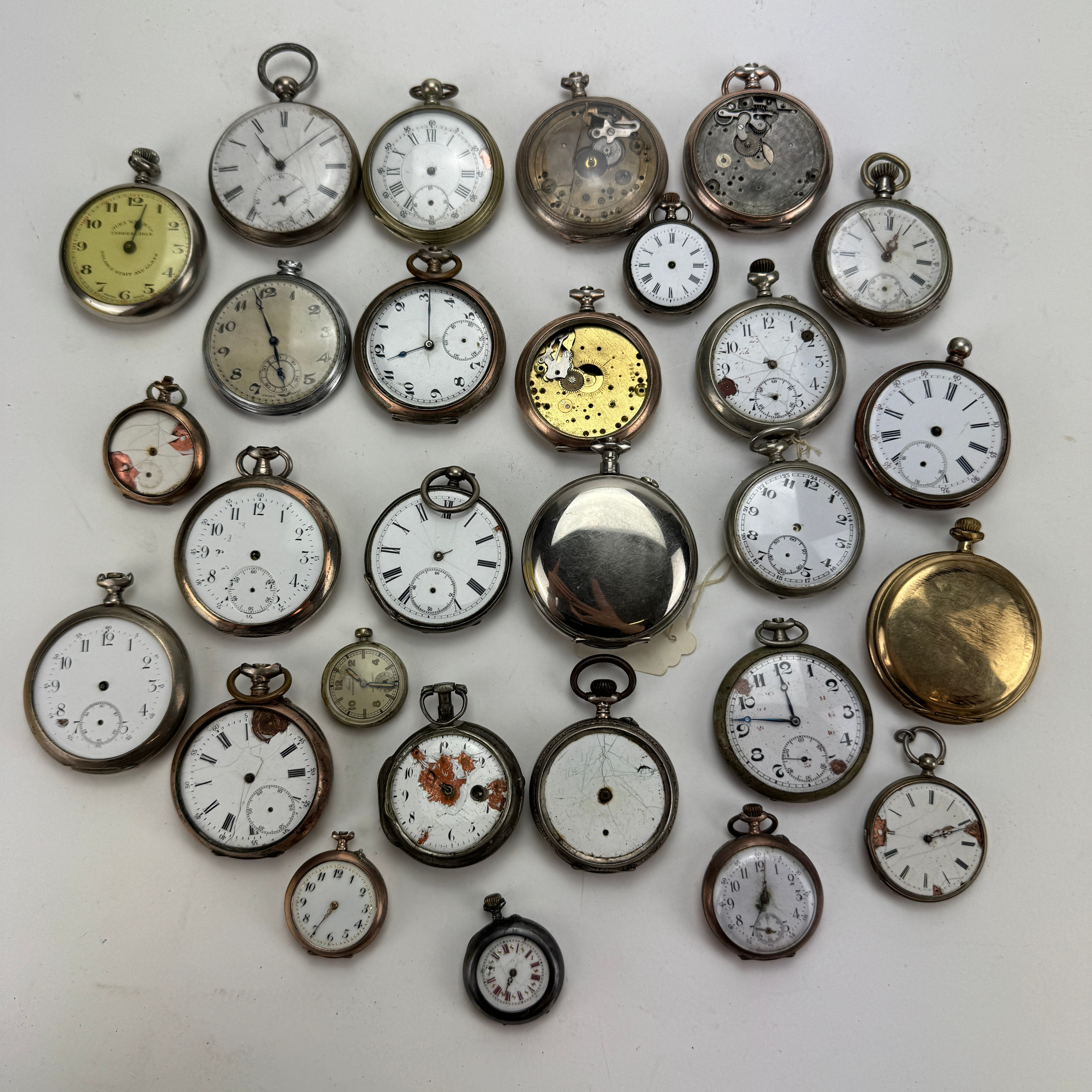 PARTI FICKUR, bland annat silver, 1800-1900-tal.