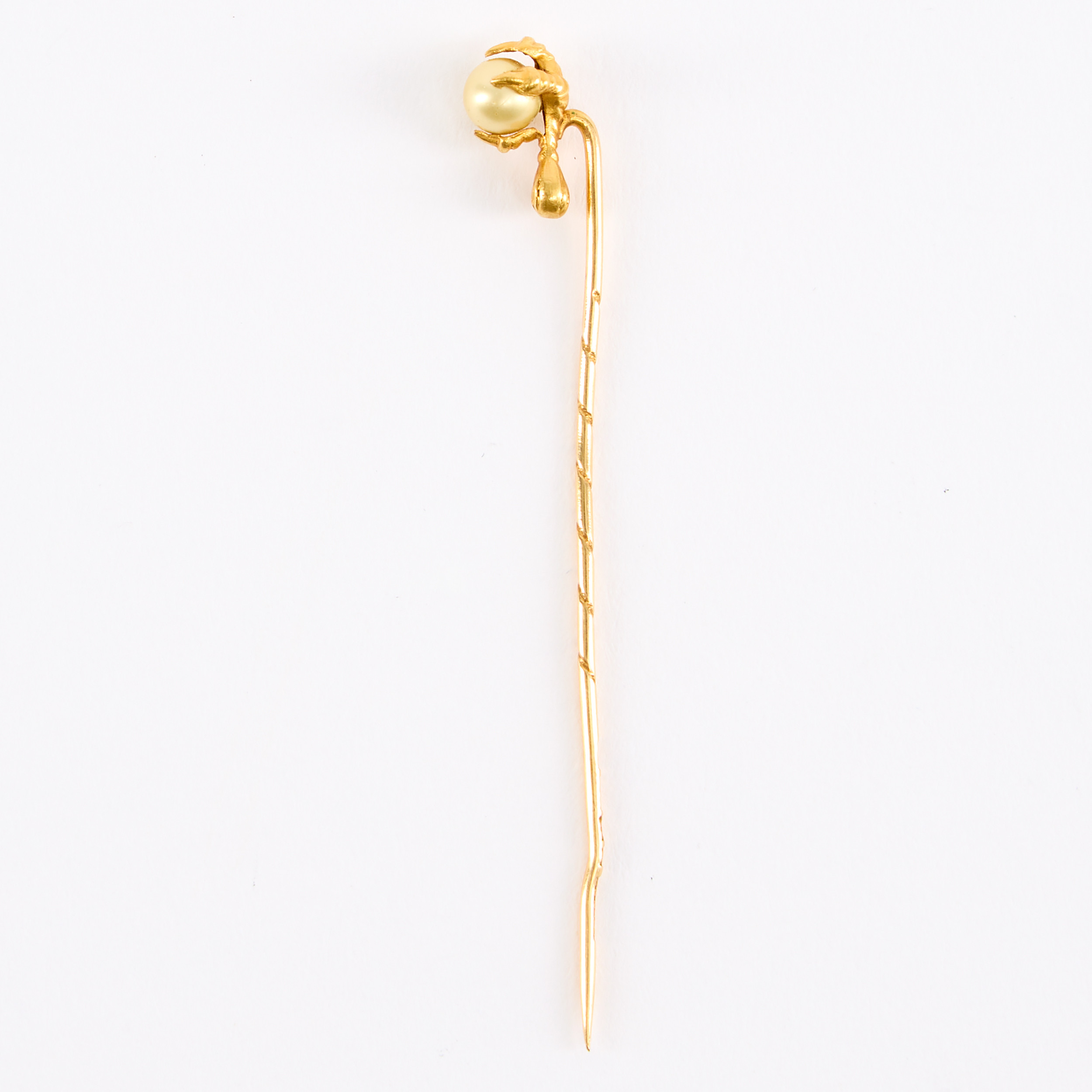 KRÅSNÅL, guld 18K guld med pärla.