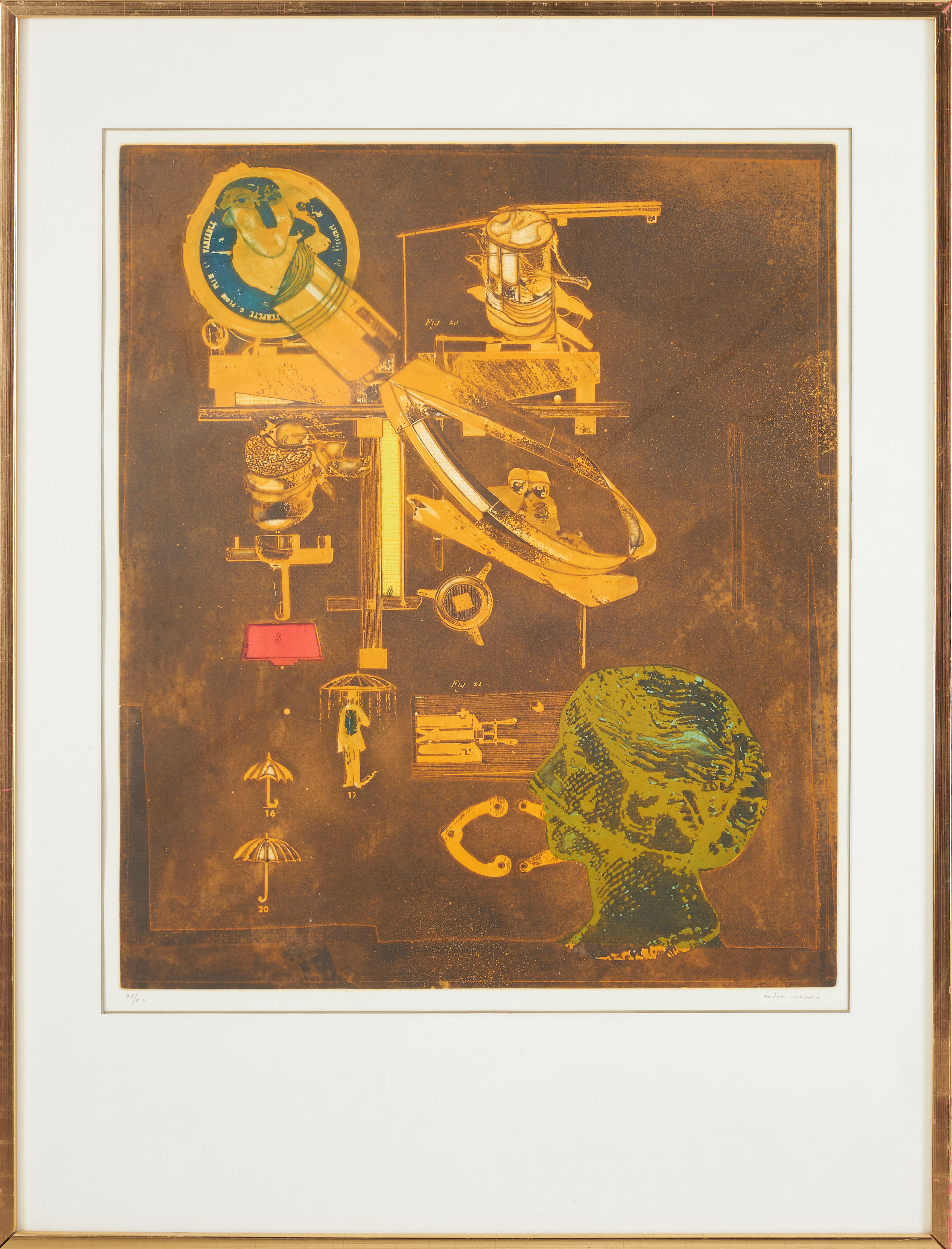 ENDRE NEMES. Komposition, litografi, signerad och numrerad 78/90.